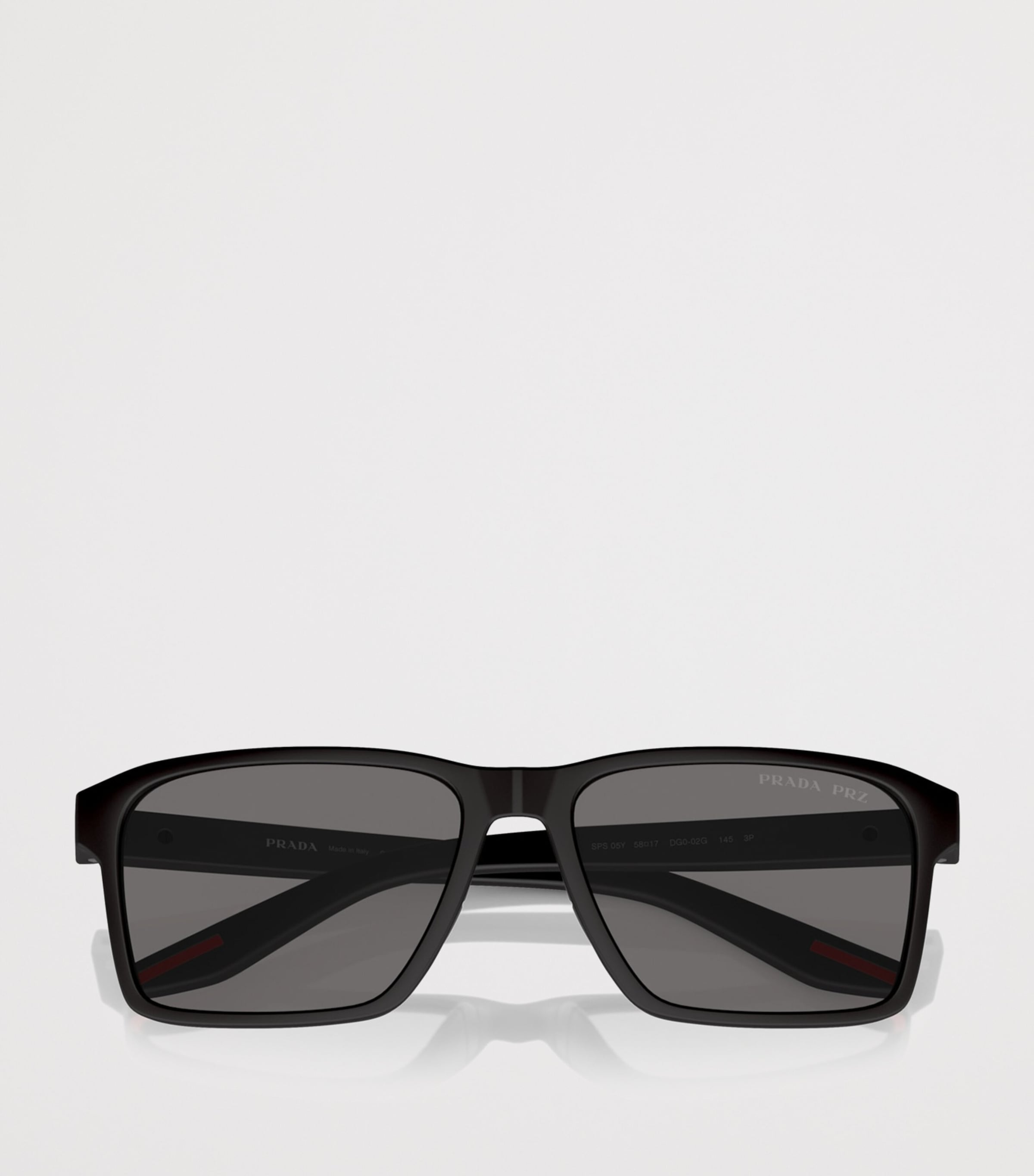 Prada Linea Rossa Rectangle Sunglasses Black Image 5