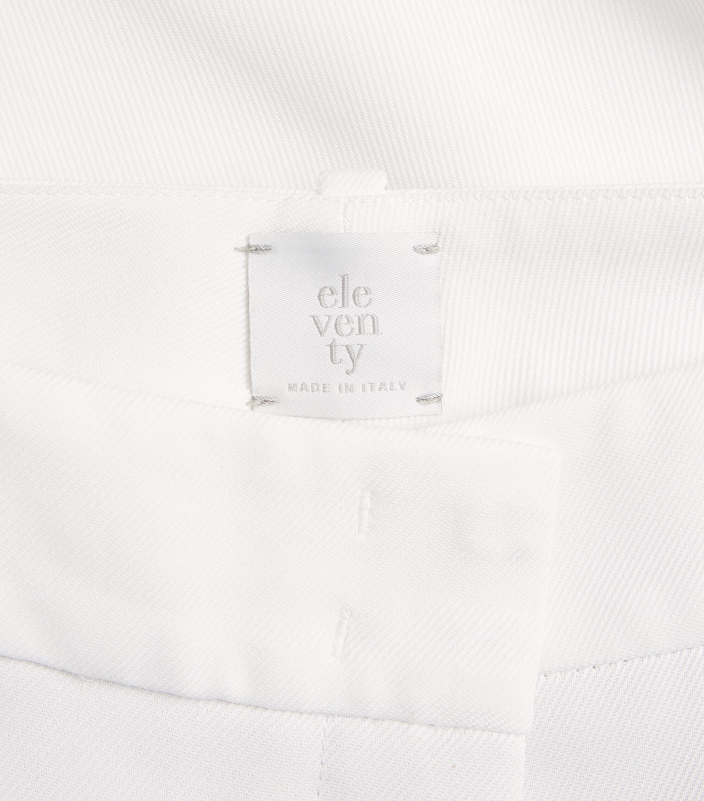 Eleventy Womens Wool-Blend New York Trousers Bianco Image 6