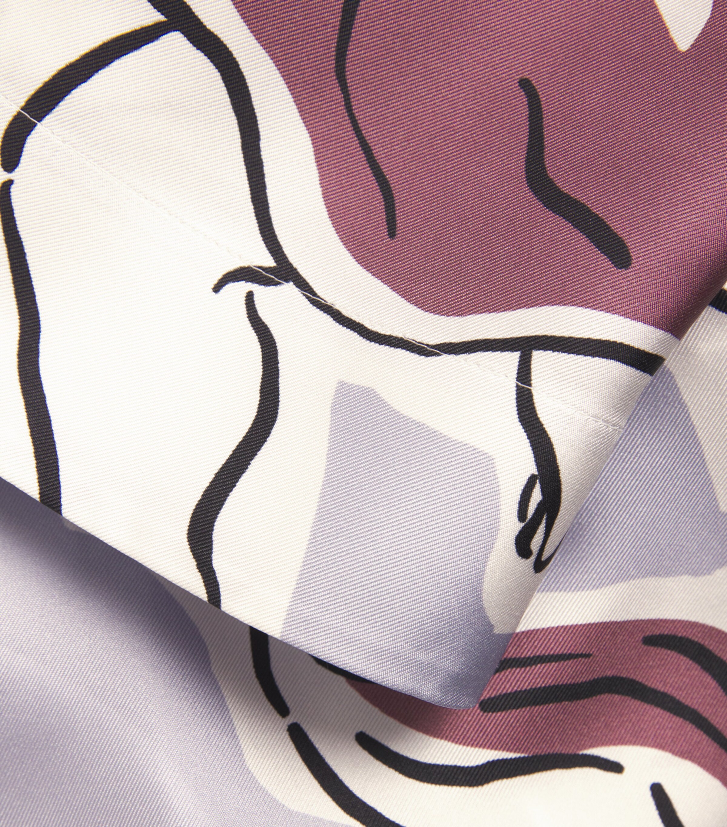 Tory Burch Womens Silk Printed Cape and Top Lilac Cherubs Image 6