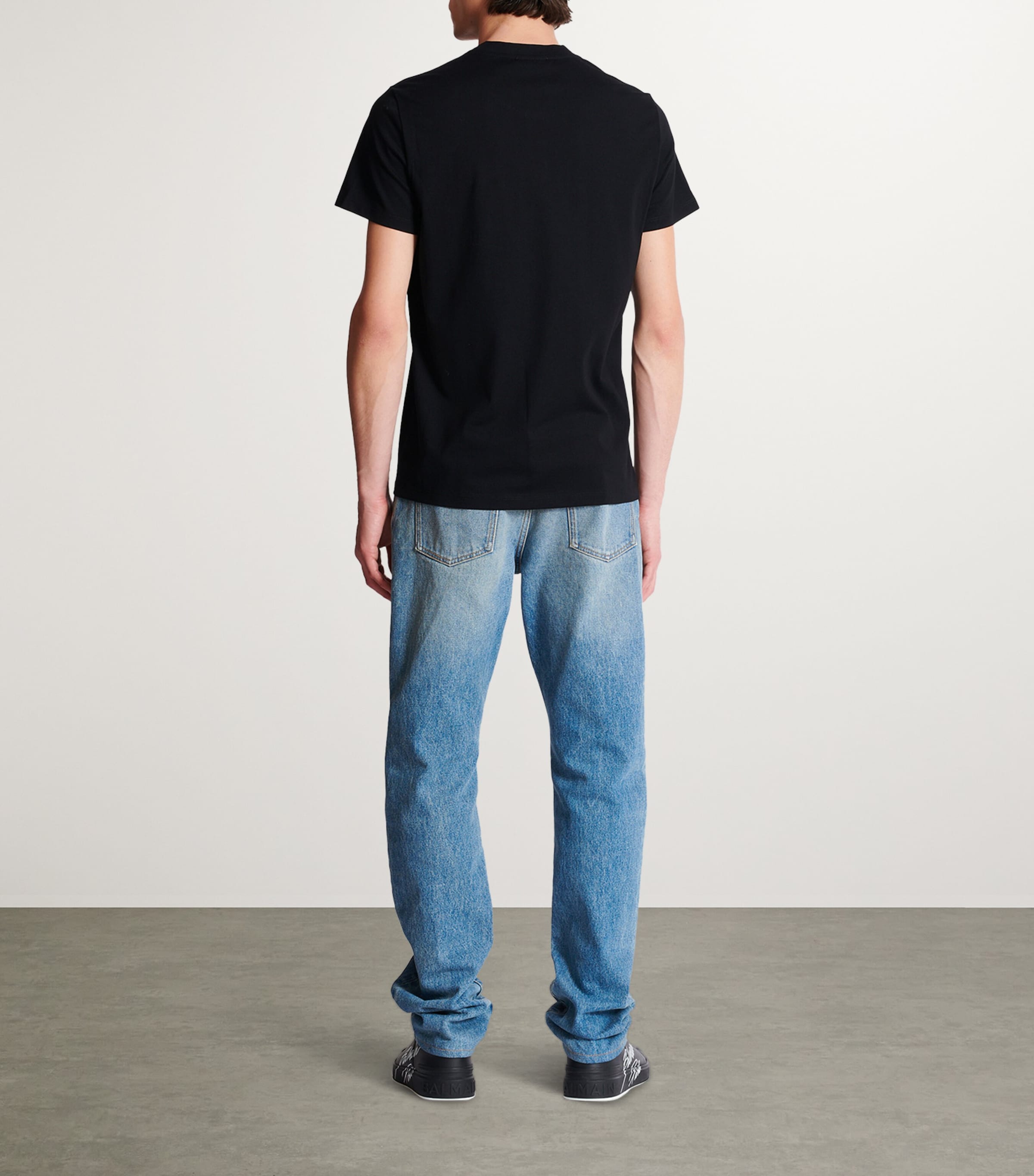 Cotton Vintage Logo T-Shirt EAD NOIR/OR Image 6