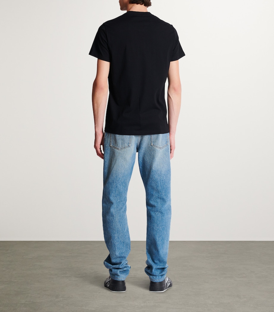 Cotton Vintage Logo T-Shirt EAD NOIR/OR Image 6