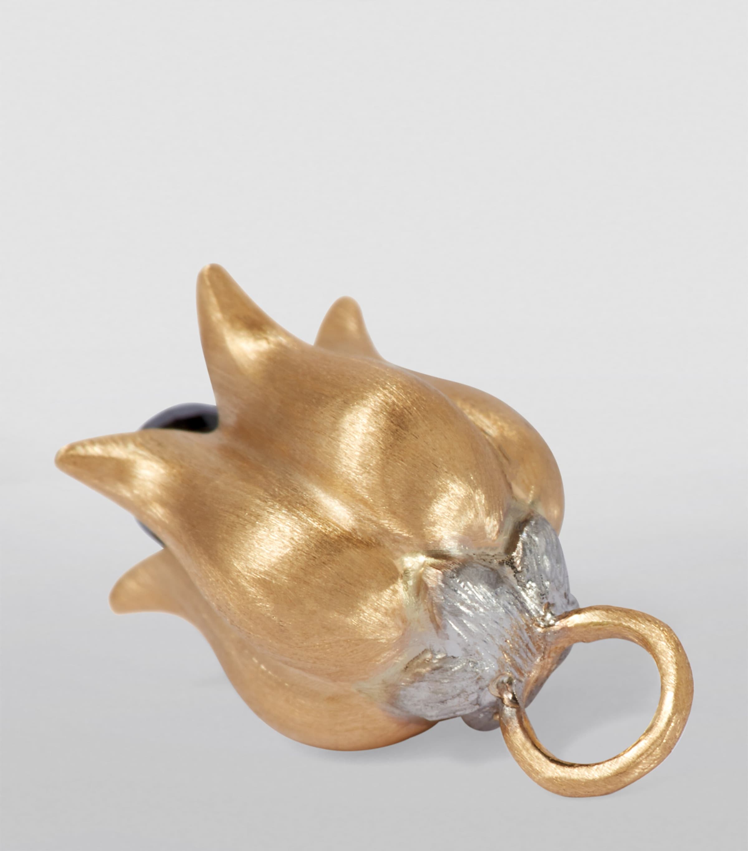 Yellow Gold and Diamond Tulip Earrings YELLOW GOLD Image 2