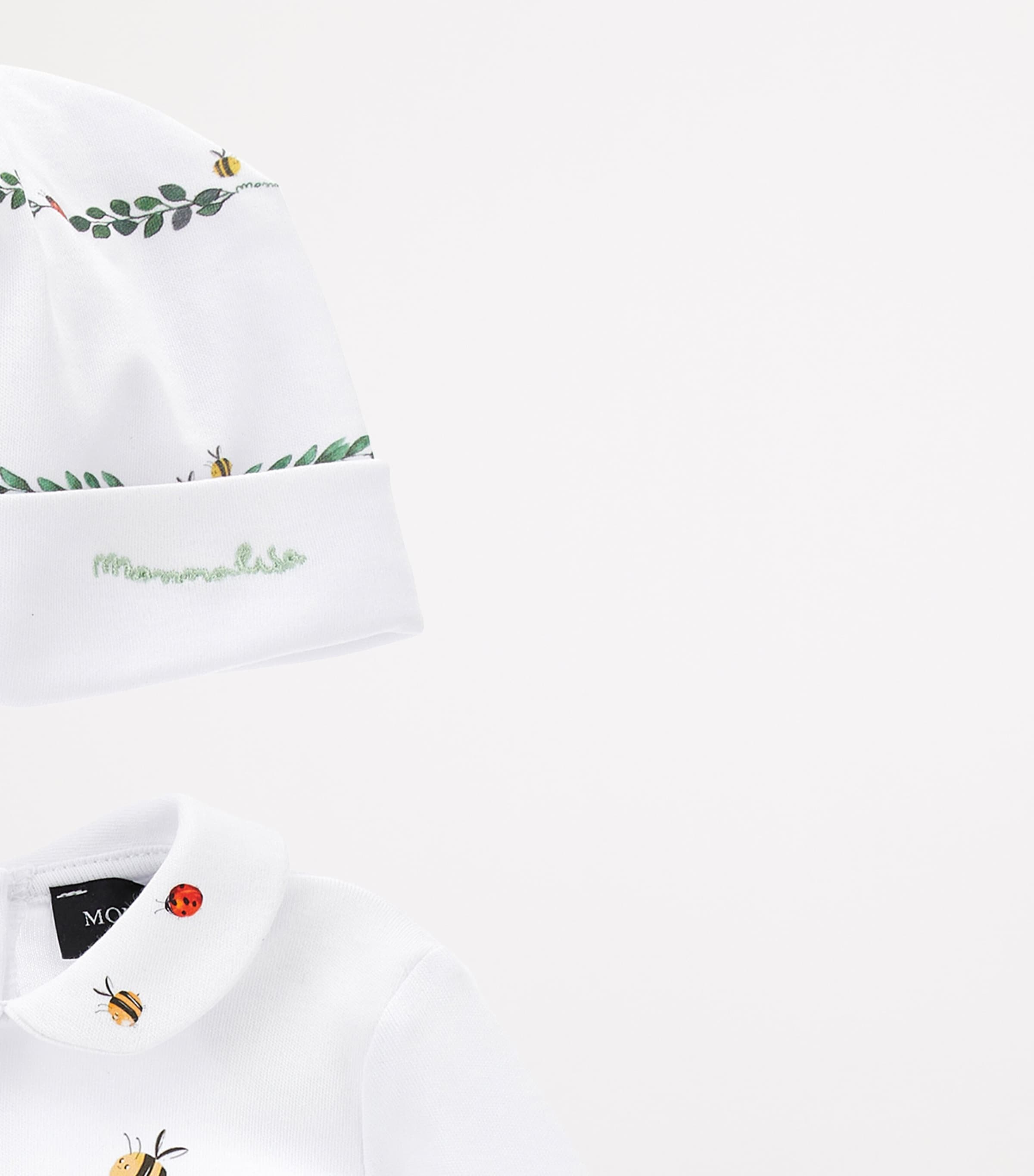 Cotton Frog Print All-In-One & Hat (1-9 Months) BIANCO+MULTICOLOR Image 4