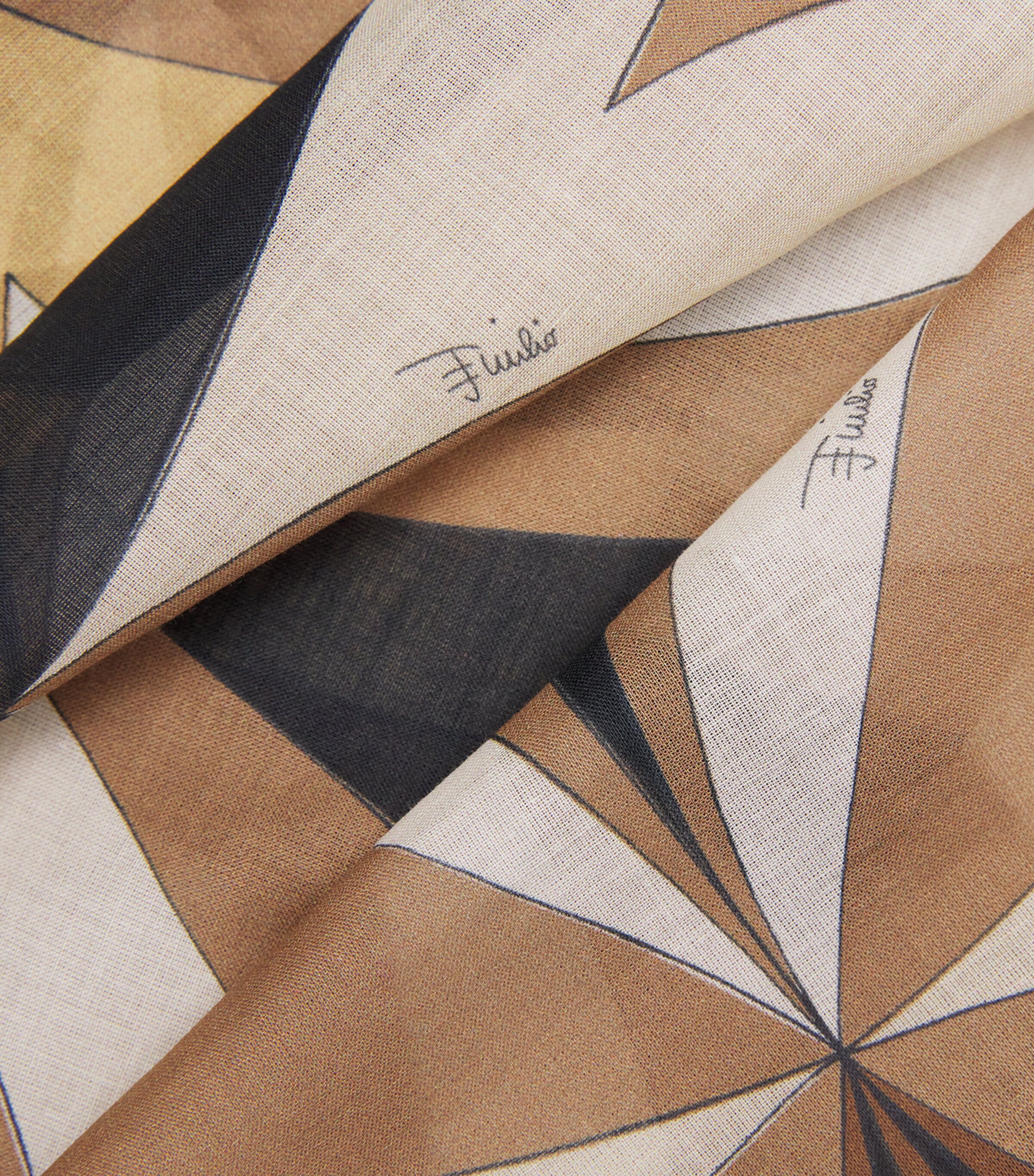 Cotton Collane Print Sarong 027/BLACK GOLD Image 6