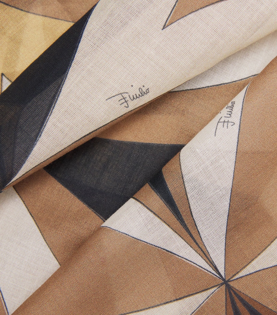 Cotton Collane Print Sarong 027/BLACK GOLD Image 6