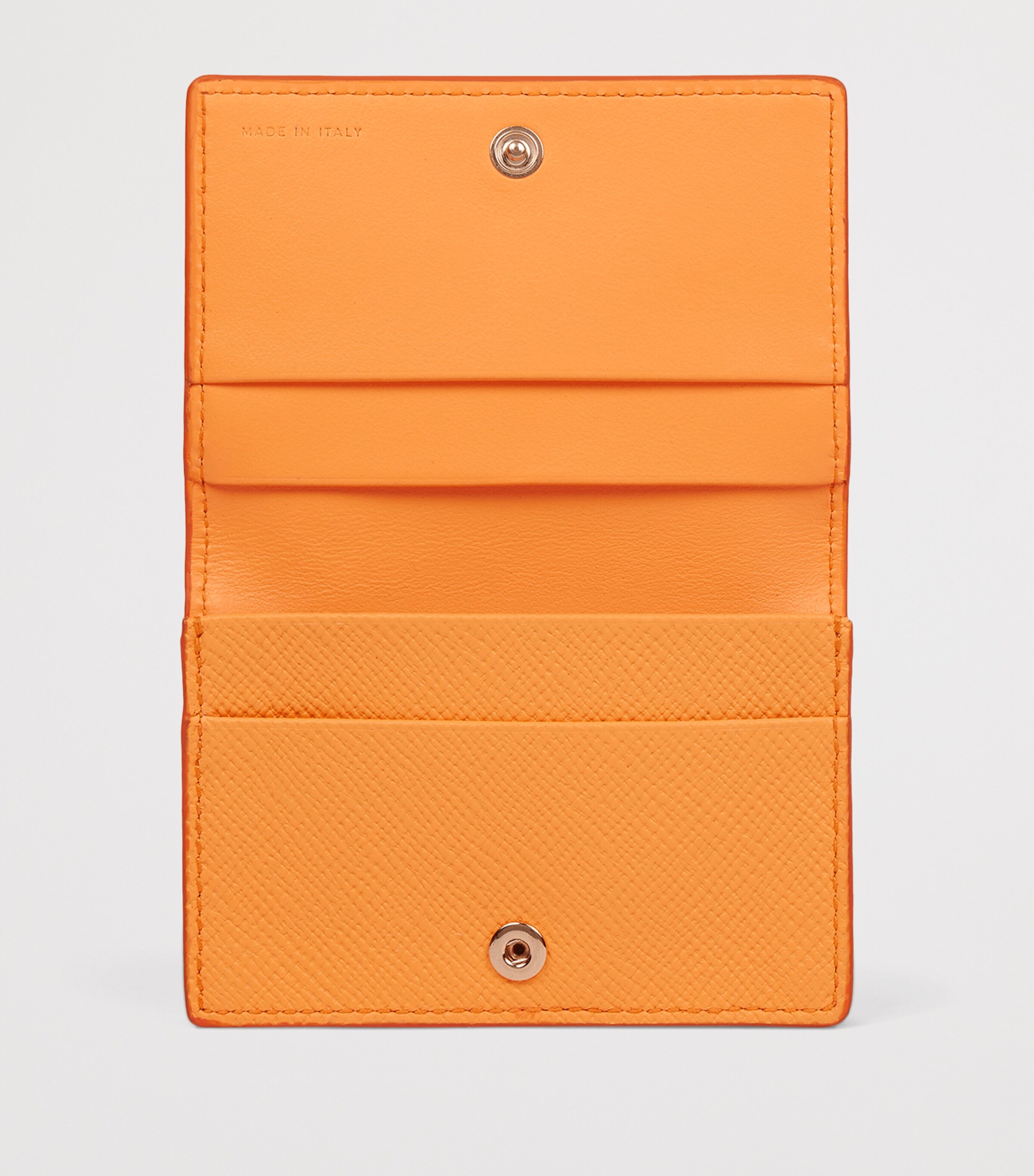 Smythson Calfskin Panama Folded Card Holder L Orange Image 2