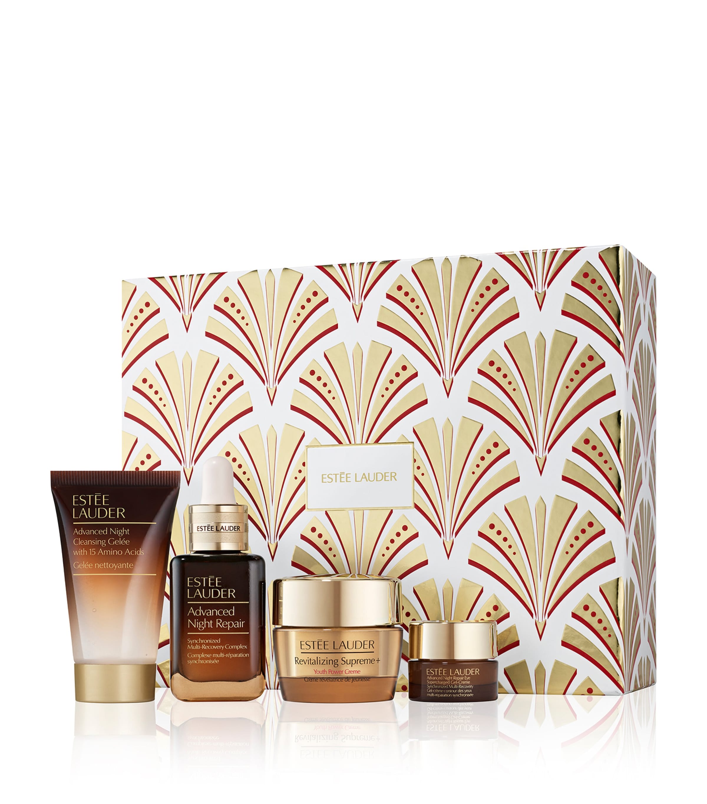 Estée Lauder Lift + Glow Advanced Night Repair Skincare Gift Set In White