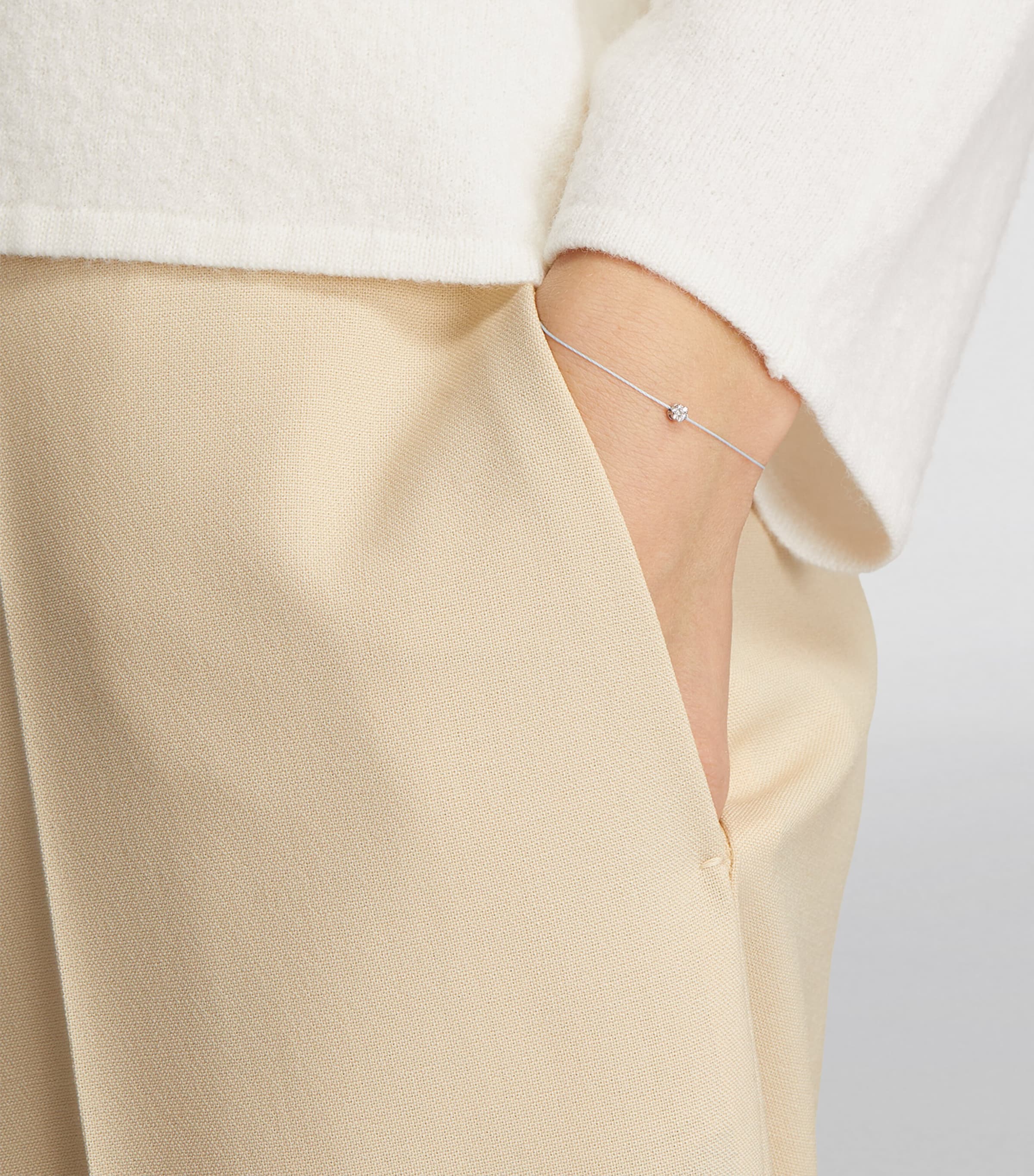 White Gold and Diamond Illusion Bracelet WHITE GOLD Image 3