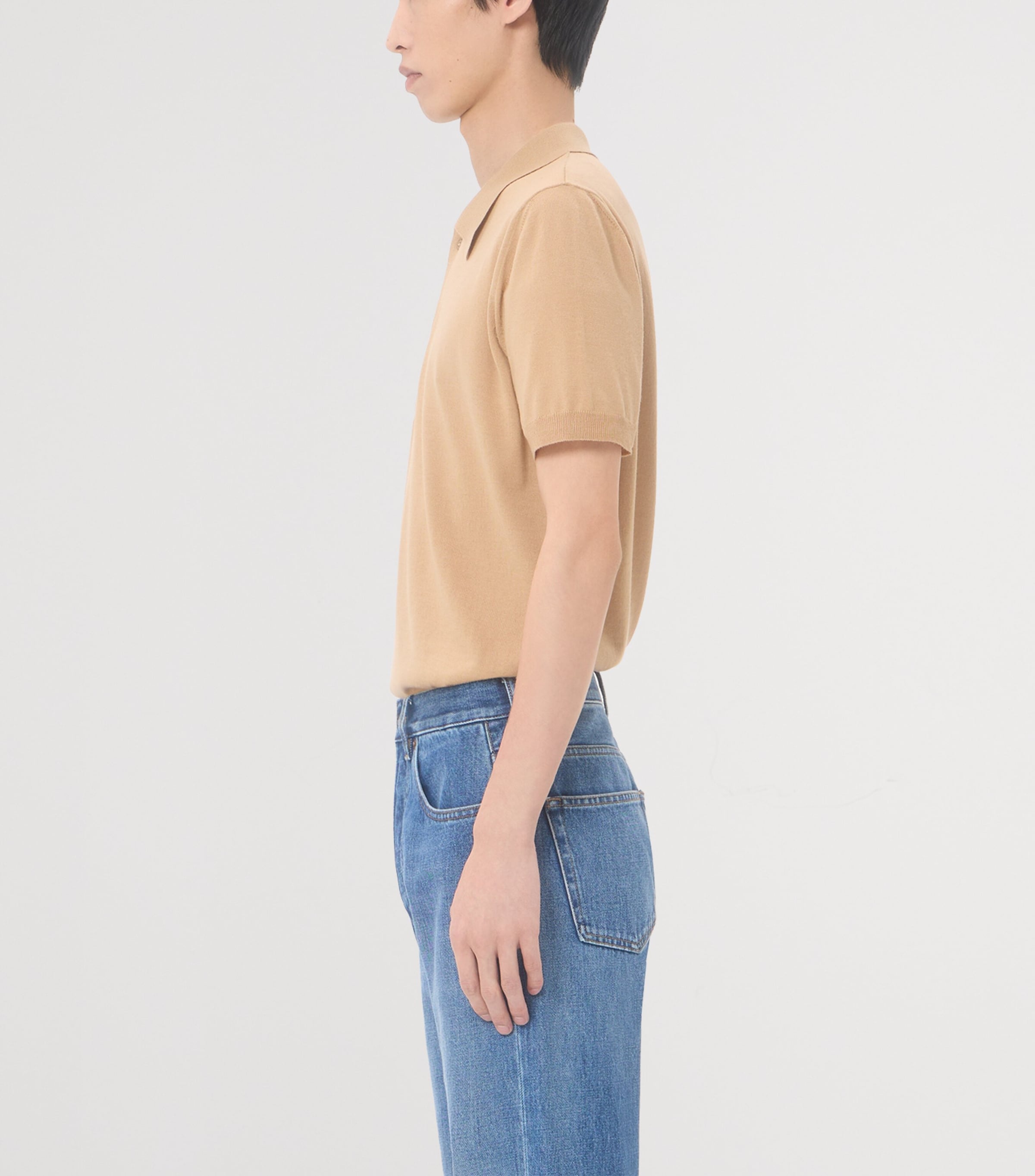 Valentino Garavani Mens Wool VLogo Polo Shirt Image 3
