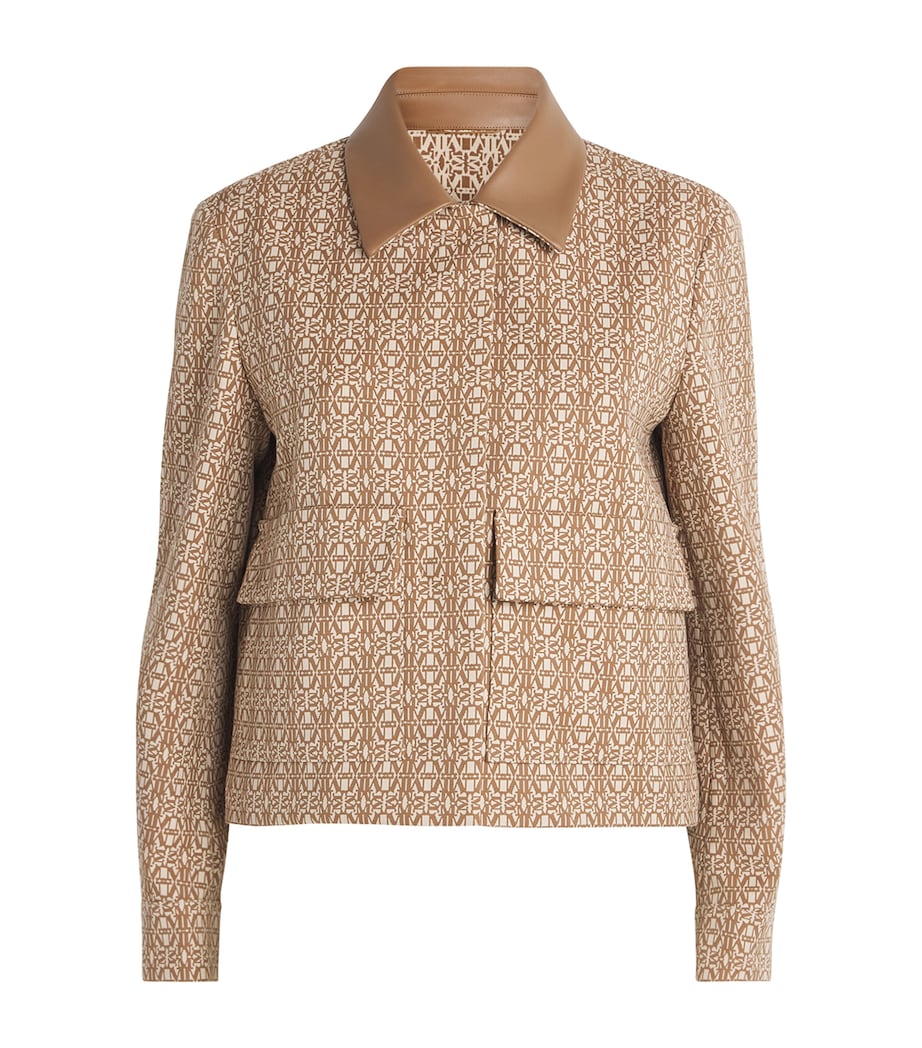 Cotton Monogram Jacket CAMEL Image 1