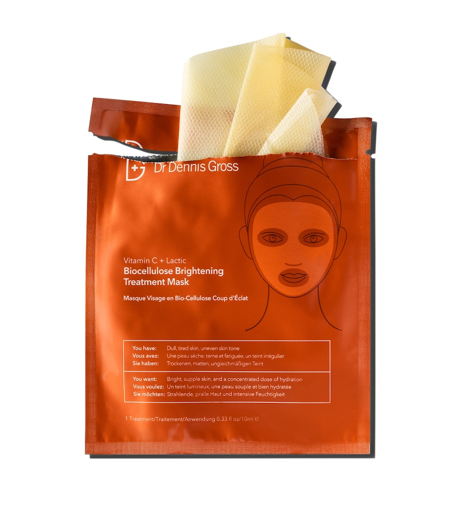 Vitamin C + Lactic Biocellulose Brightening Treatment Mask (10ml) NO COLOUR Image 2