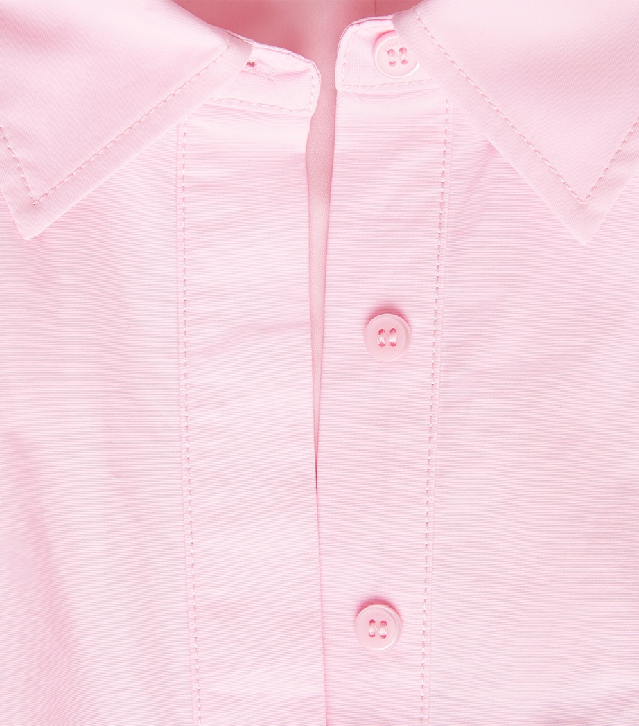 Simkhai Womens Cotton-Blend Clemmie Mini Shirt Dress Daisy Image 6
