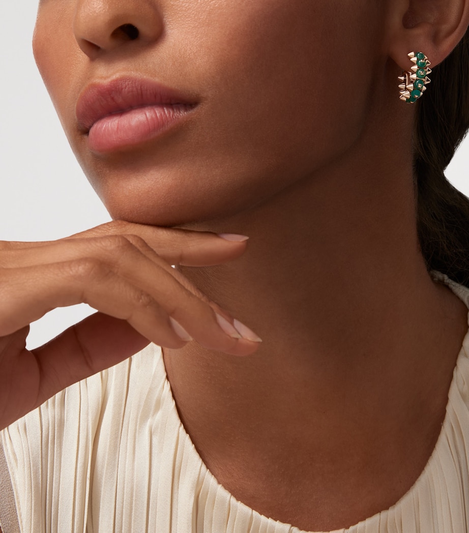 Cartier Rose Gold and Agate Clash de Cartier Hoop Earrings Rose Gold Image 2