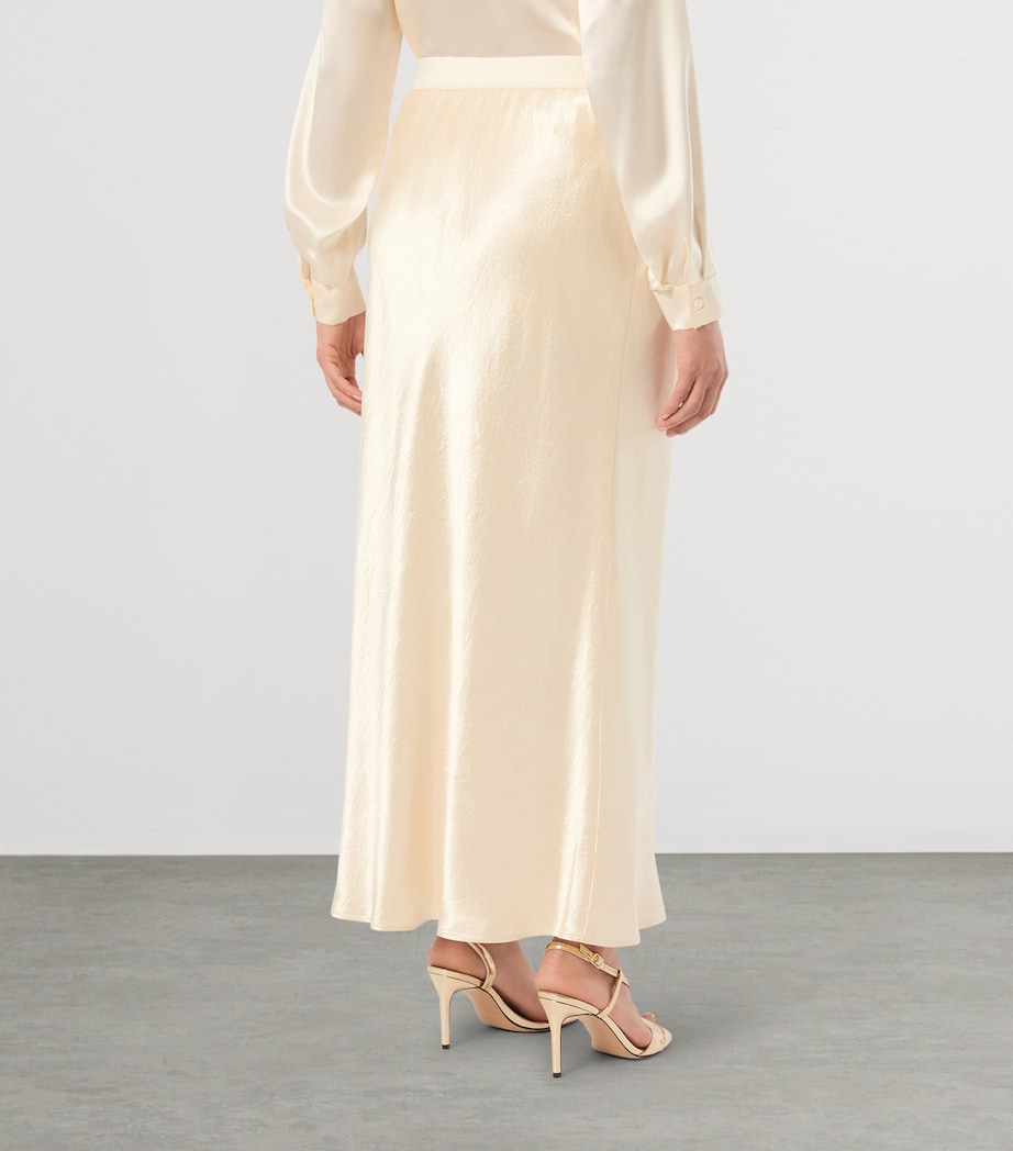 Marina Rinaldi Womens Midi Skirt Pearly White Image 4