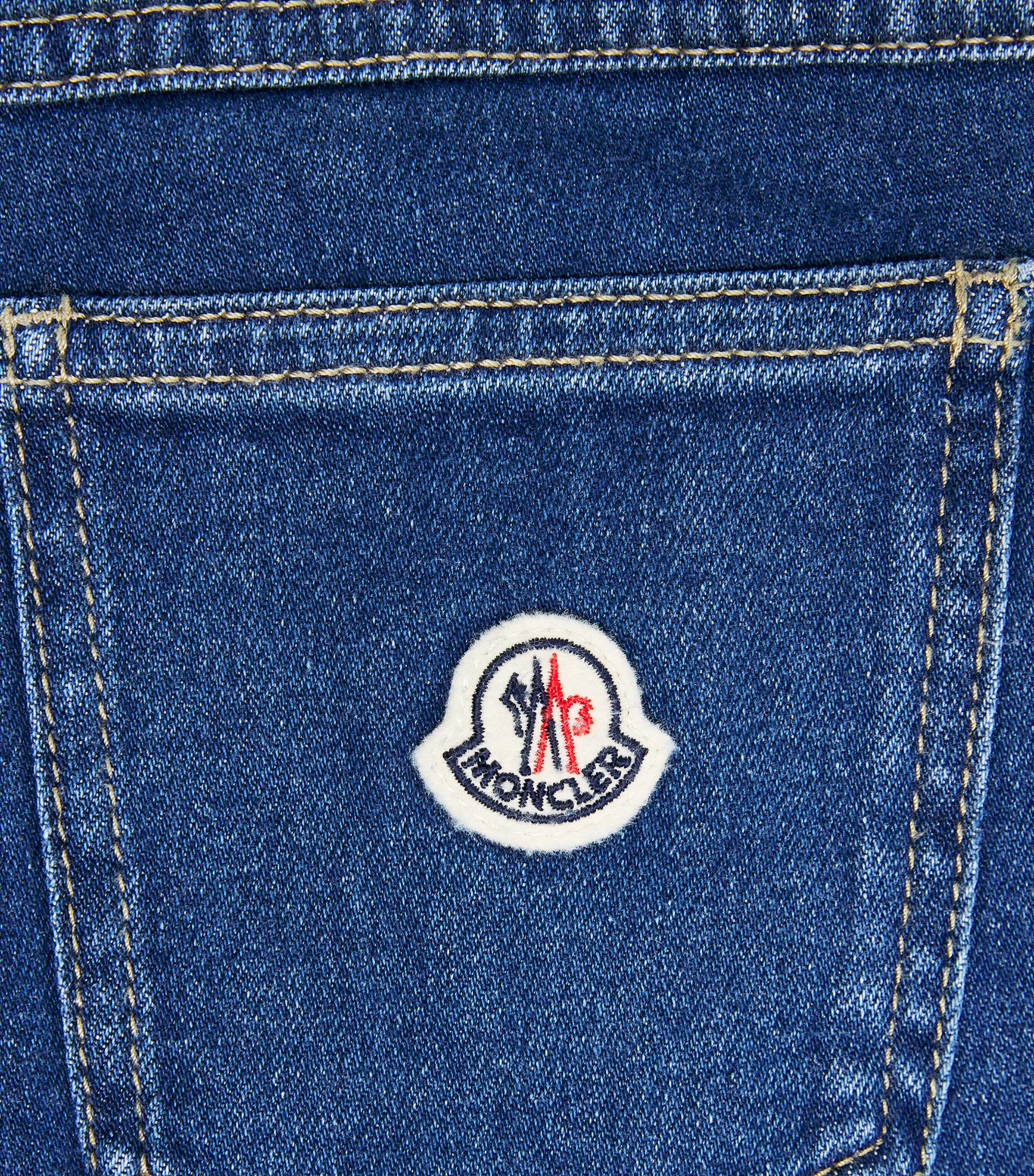 Moncler Enfant Cotton Logo Jeans (8-10 Years) Image 3