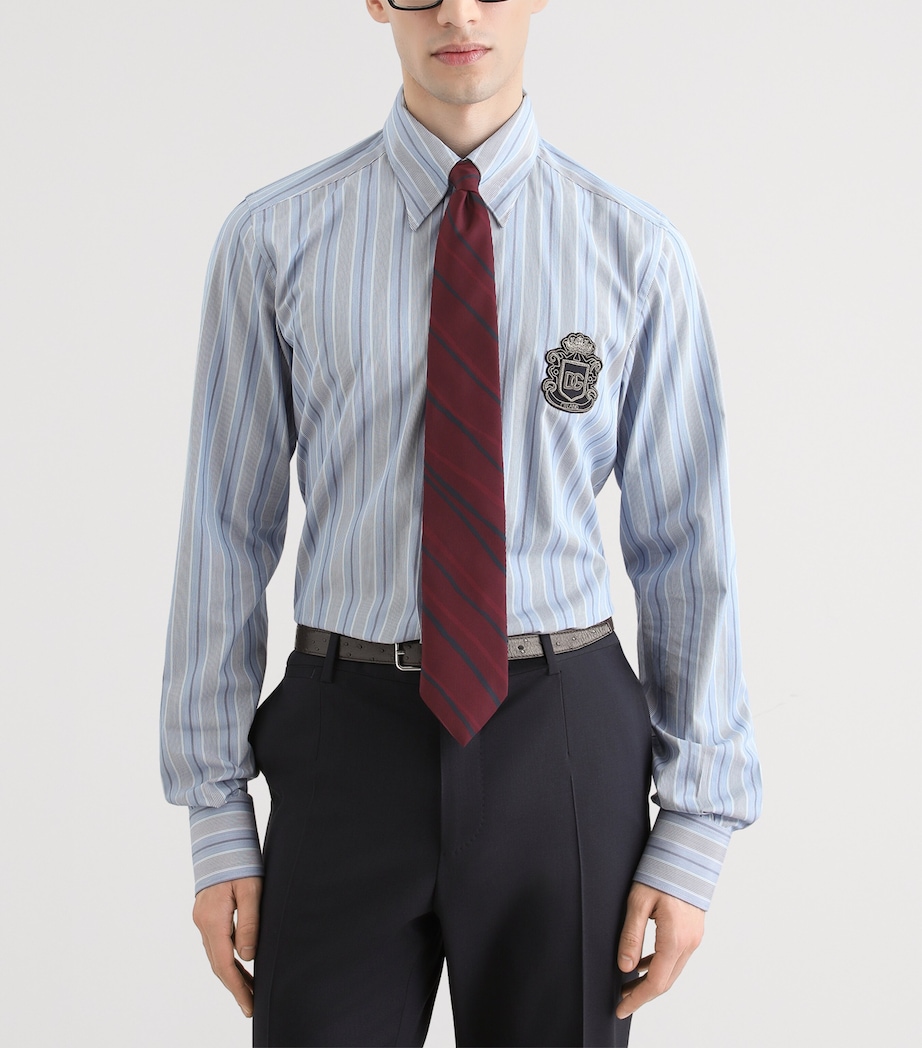 Dolce&Gabbana Silk Twill Stripe Tie Righe Irreg.f. Image 2