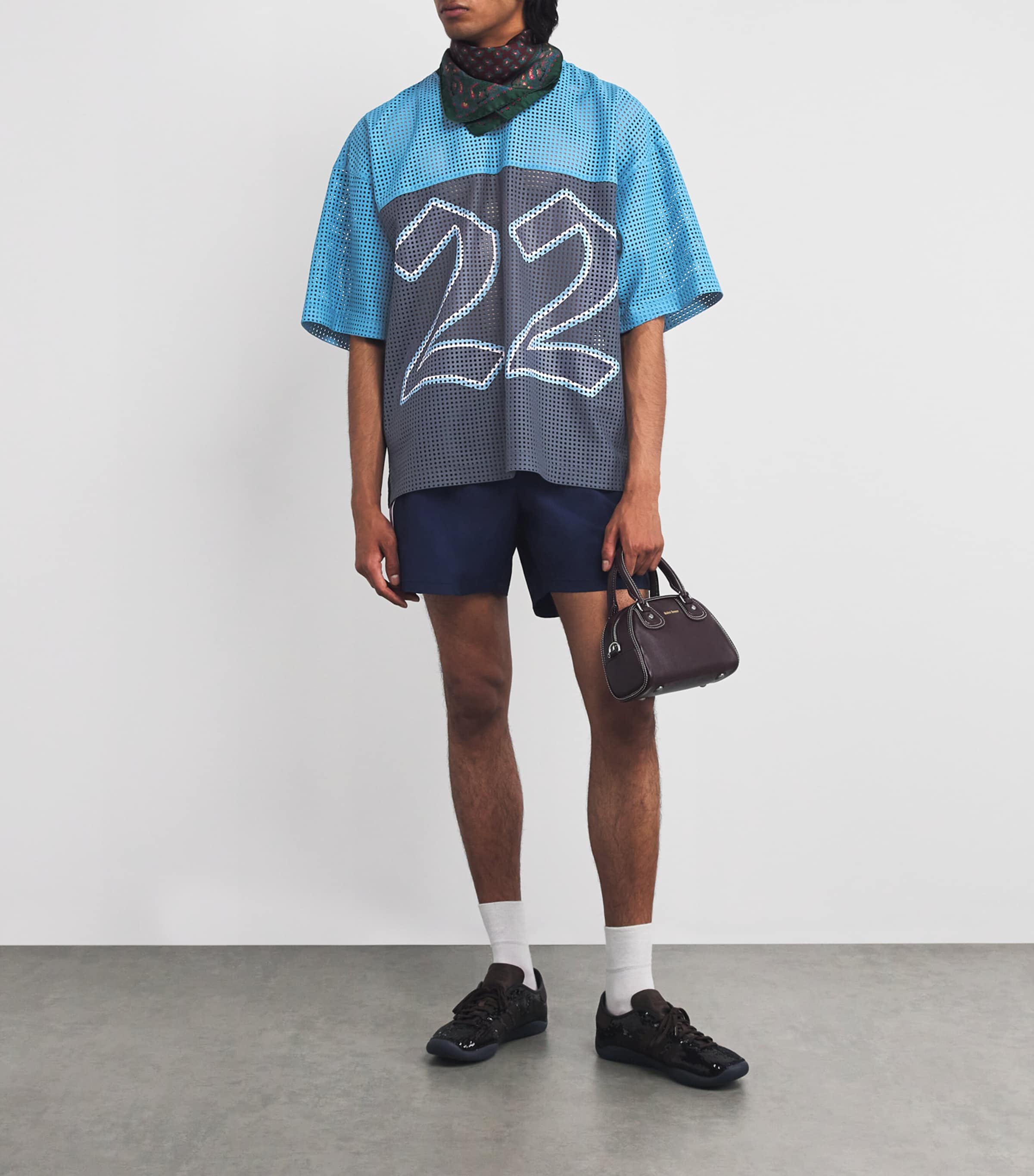 AMIRI レザーシャツ AMIRI Oversized Leather T-Shirt | Harrods US