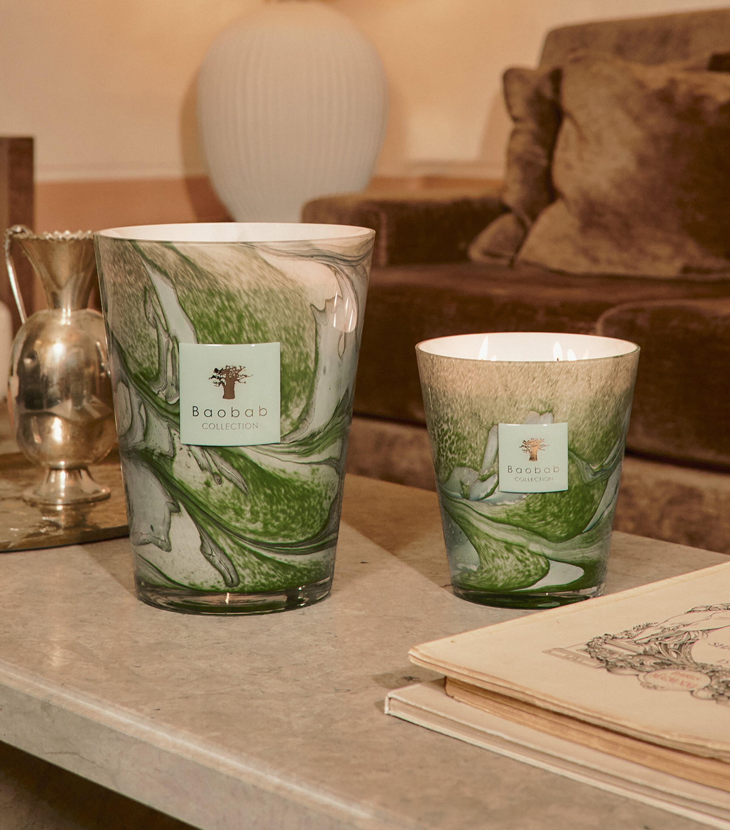 Baobab Collection Marius Scented Candle (16cm) Green Image 2