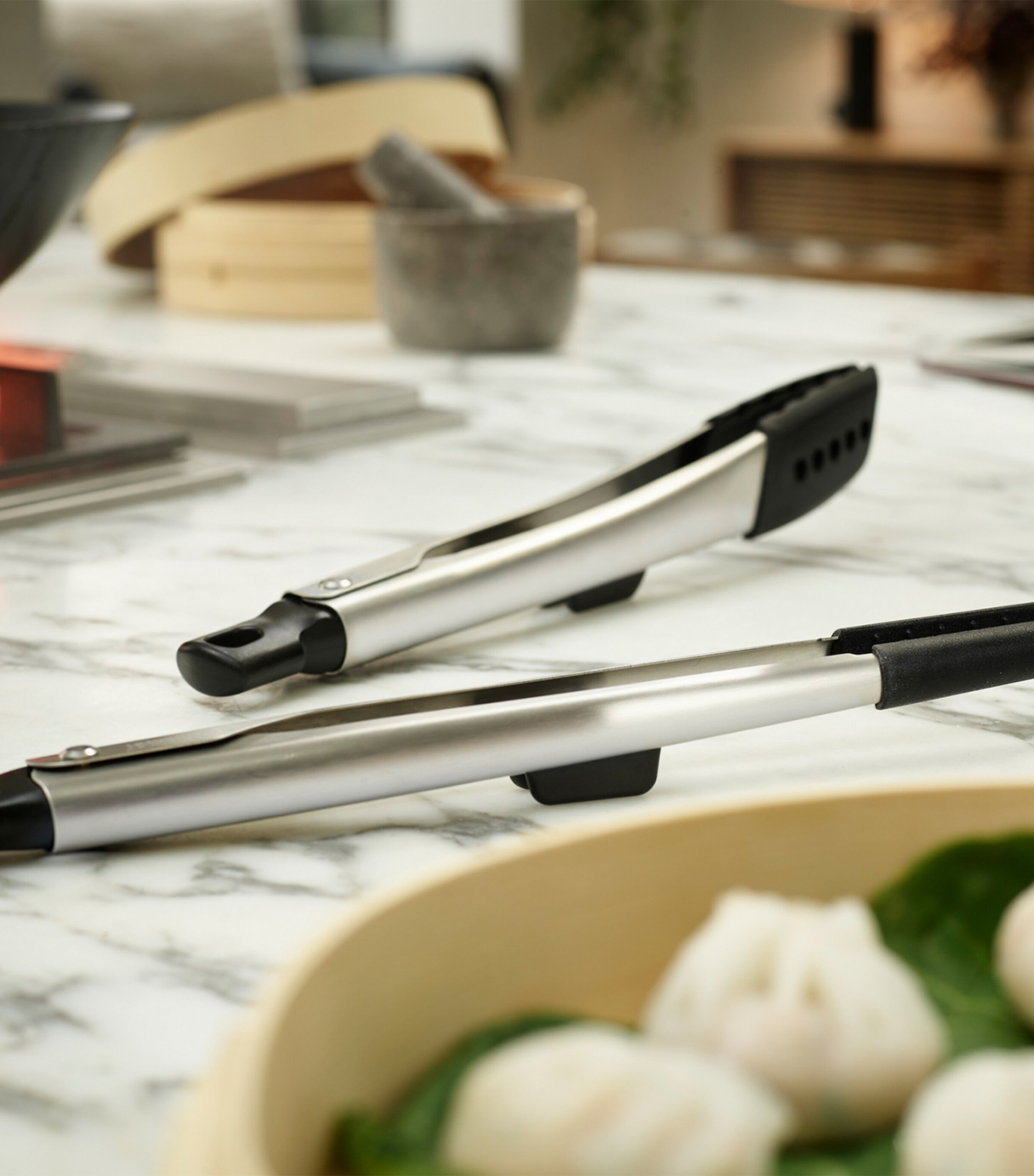 Elevate Fusion 2-Piece Tong Set STAINLESS STEEL Image 3