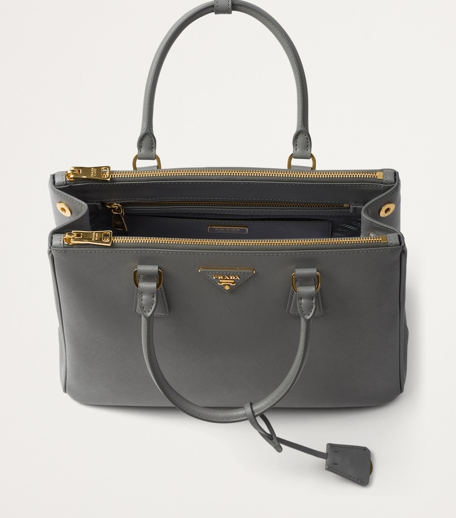 Large Saffiano Leather Galleria Top-Handle Bag F0480 Image 7