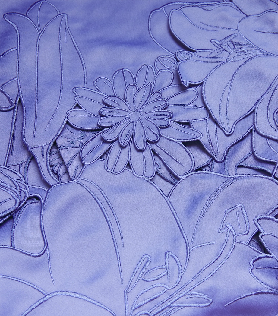 Floral-Appliqué Caroline Midi Dress MOONLIGHT Image 5