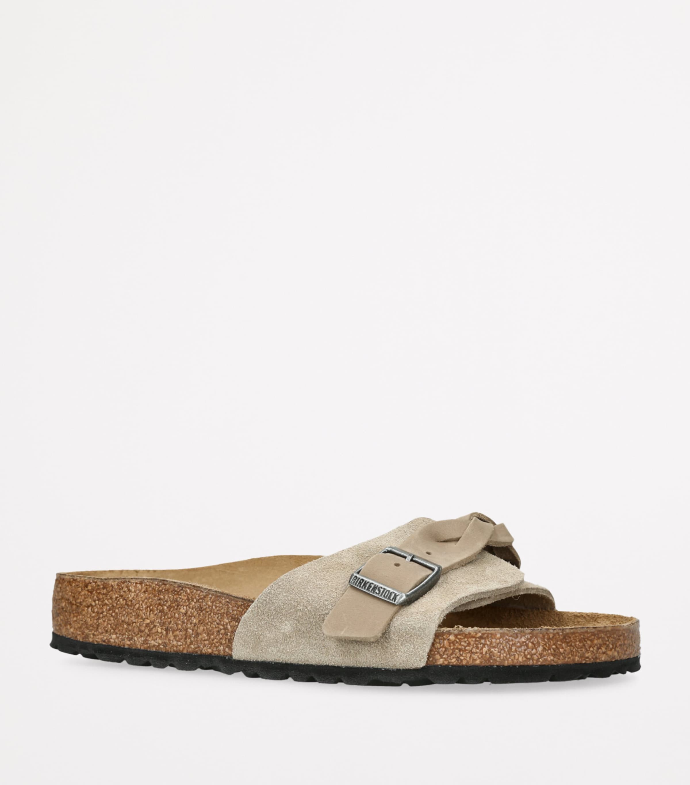 Birkenstock Suede Oita Braided Sandals Taupe Image 3