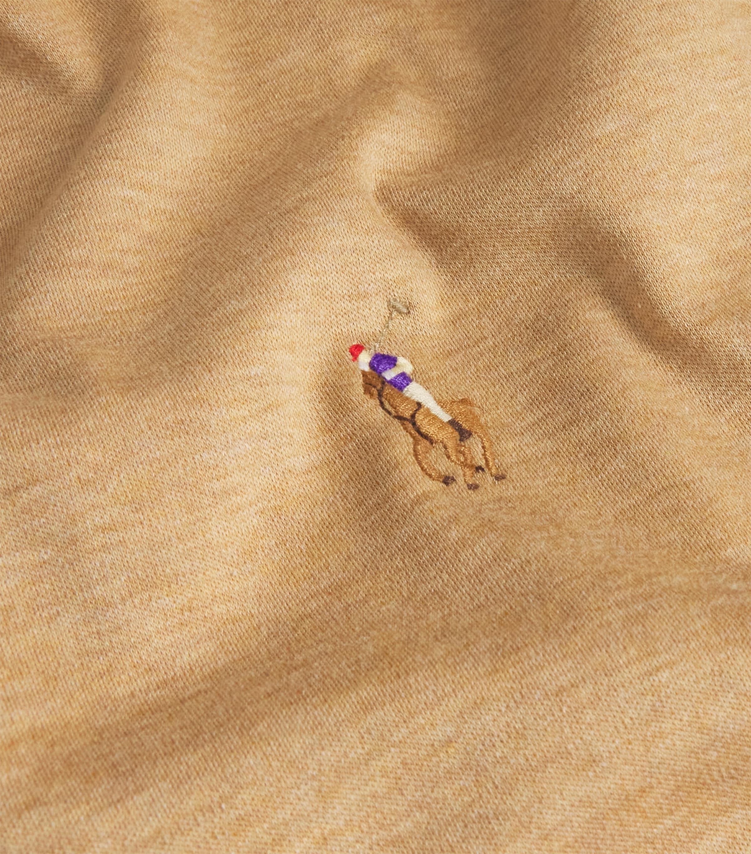 Pima Cotton Polo Shirt CAMEL Image 5