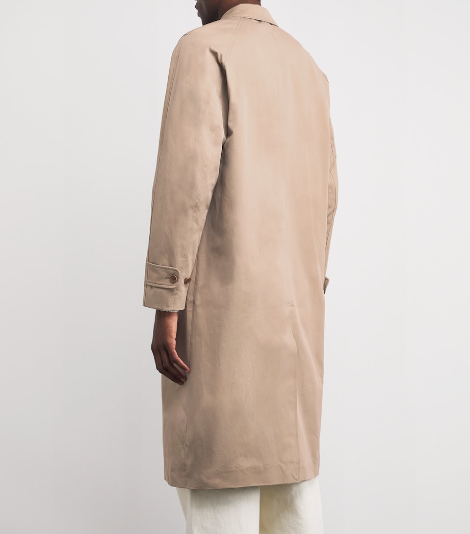 Organic Cotton Sawilder Trench Coat GREIGE Image 4