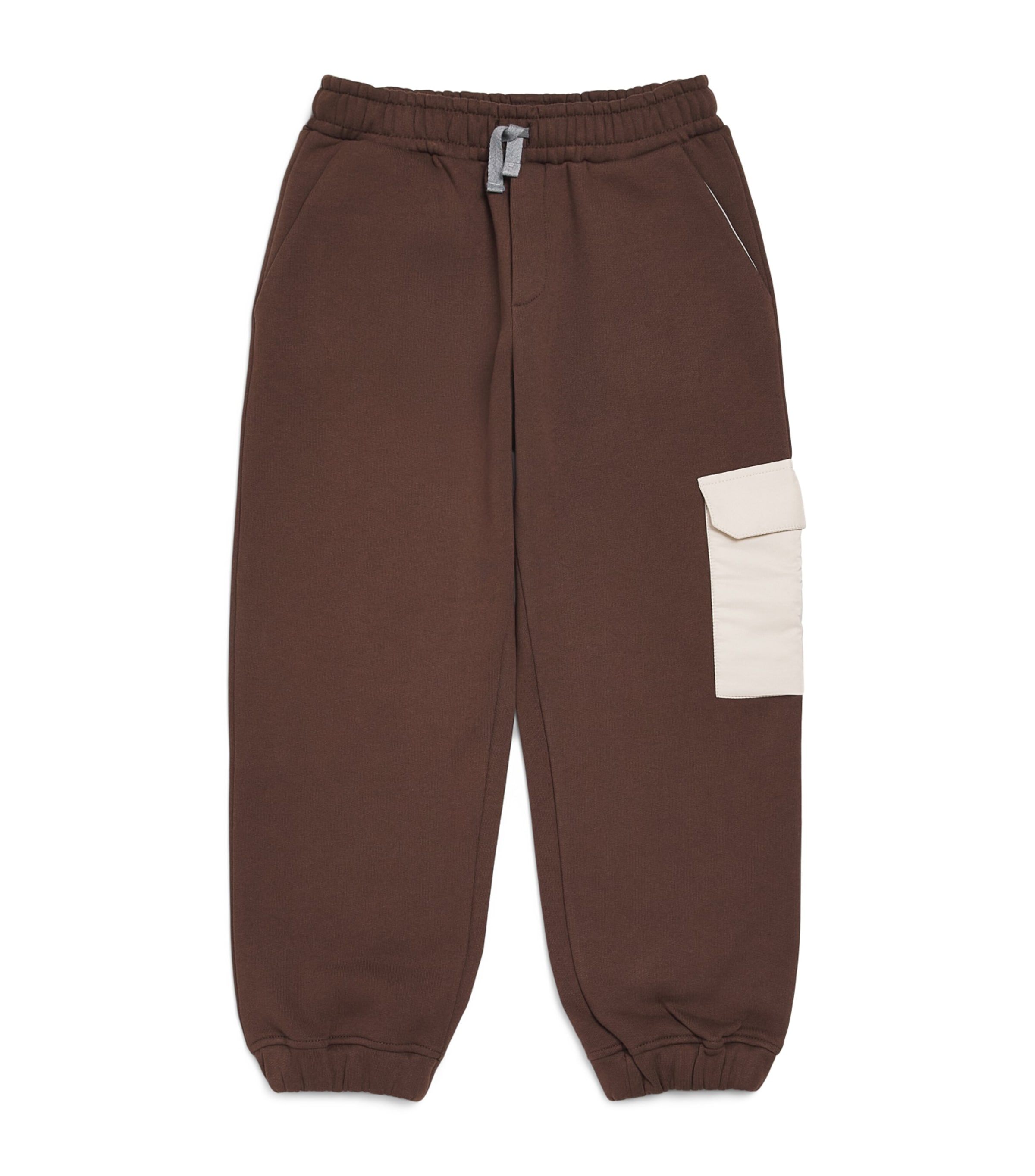Eleventy Kids Cotton Drawstring Sweatpants (2-16 Years) Brown/beige Image 1