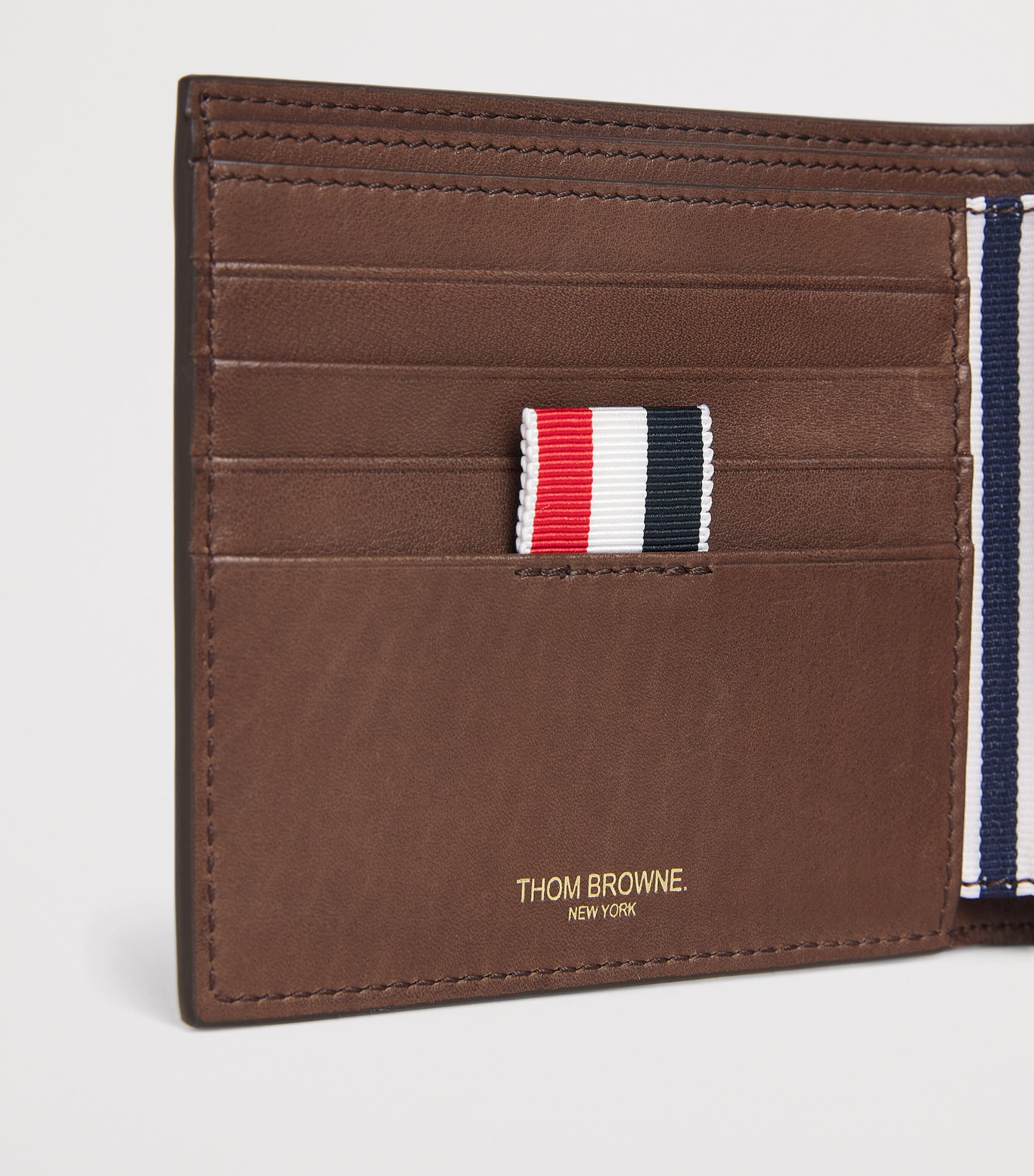 Leather Bifold Wallet DARK BROWN Image 4