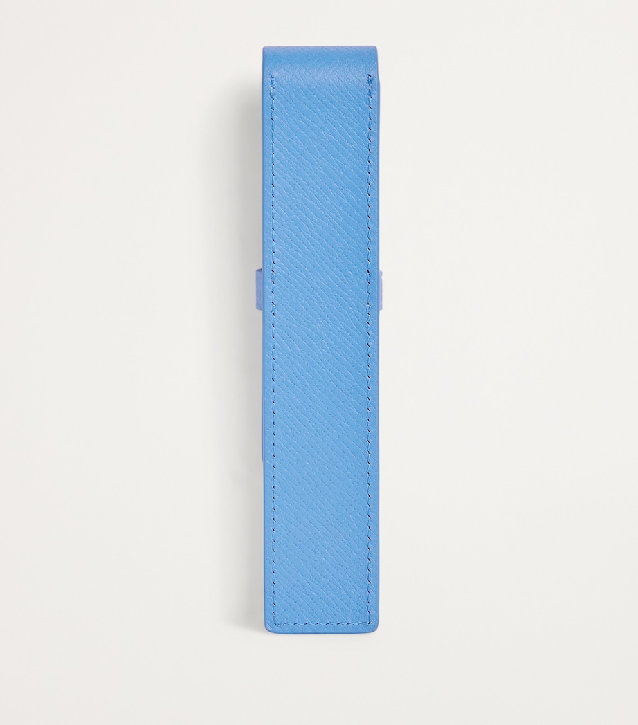 Leather Pen Sleeve BLUE Image 2
