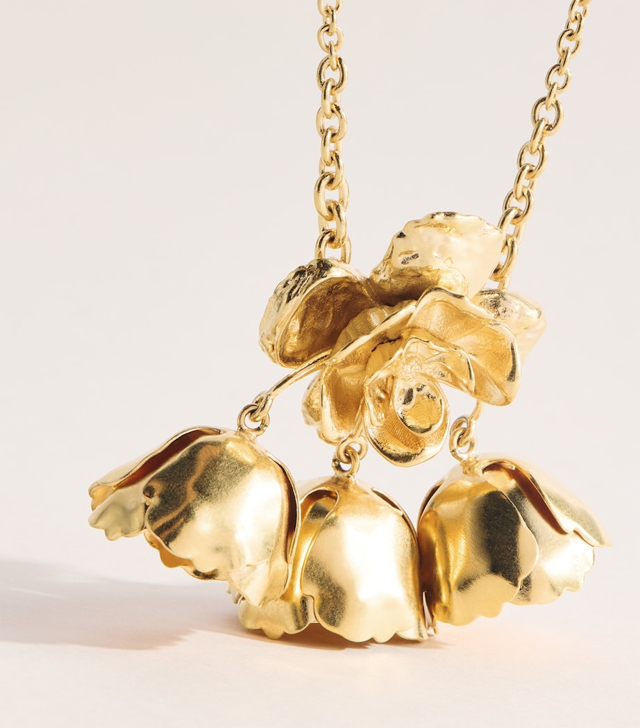 Chloé Bouquet Pendant Necklace Vintage Gold Image 4