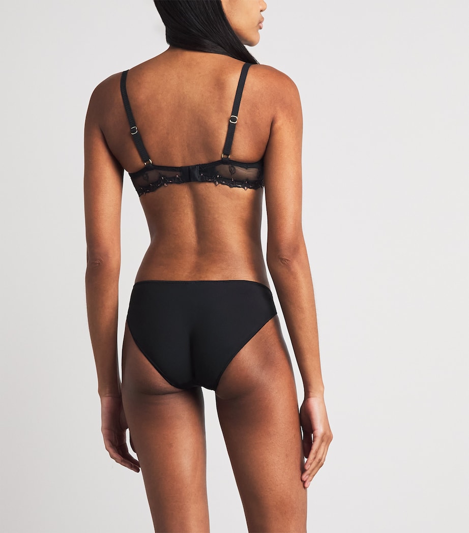 Chantelle Womens Champs Élysées Balconette Bra Dazzling Black Image 3