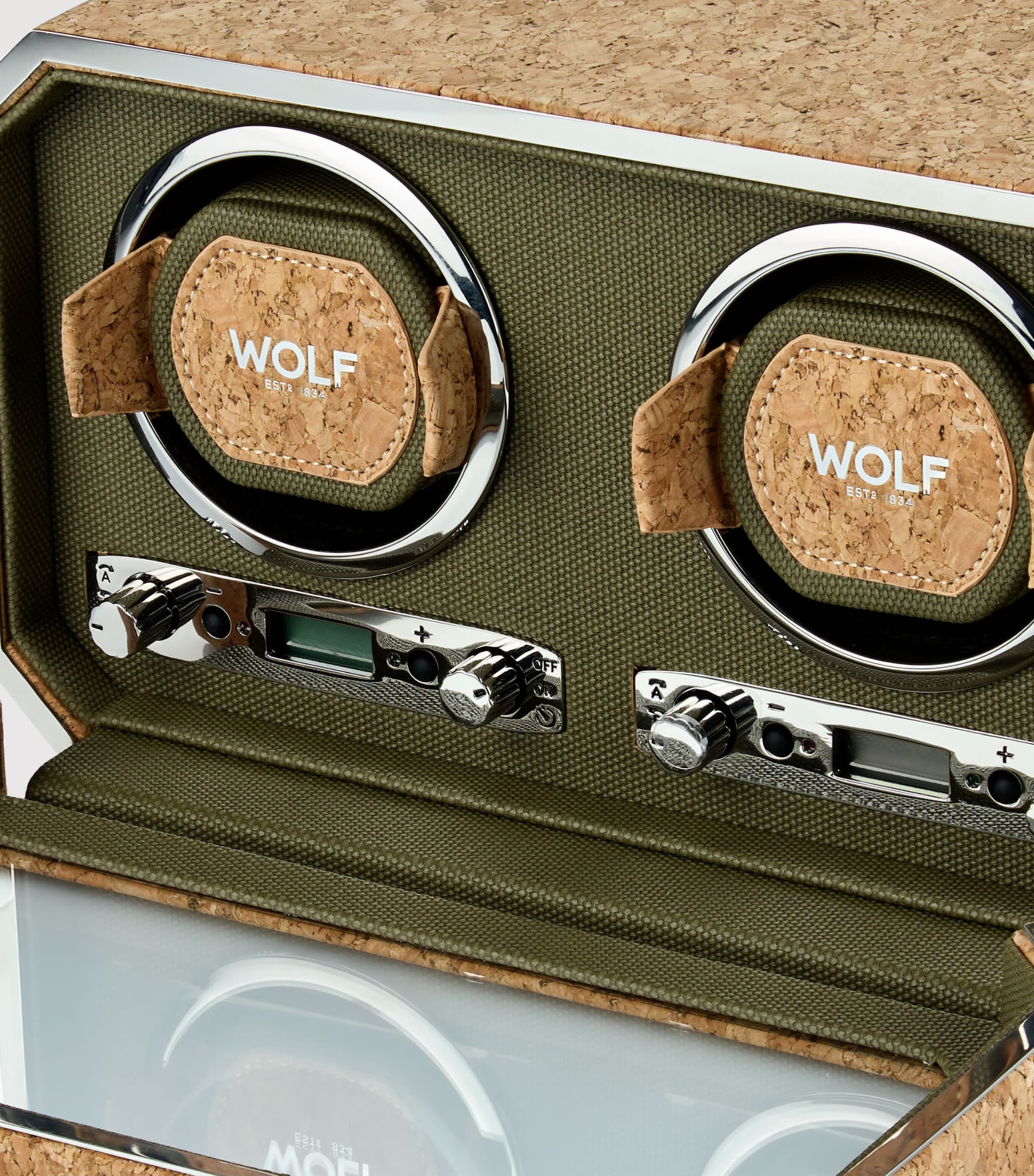 WOLF Cortiça Double Watch Winder Cork Image 4