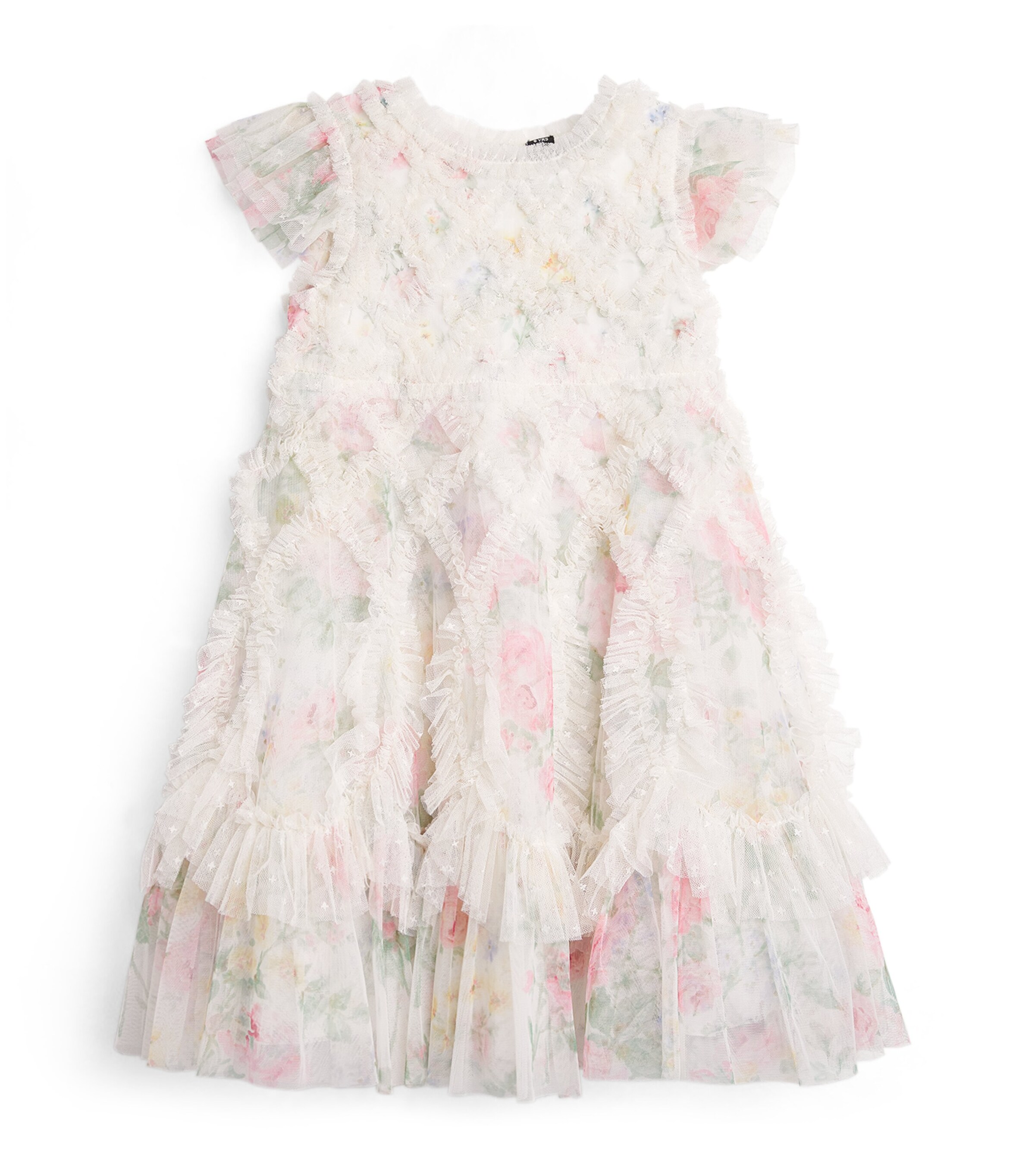 Needle & Thread Tulle Pompadour Garden Rosella Dress (3-12 Years) | Girls Clothing | Dresses | Designers | Needle Thread