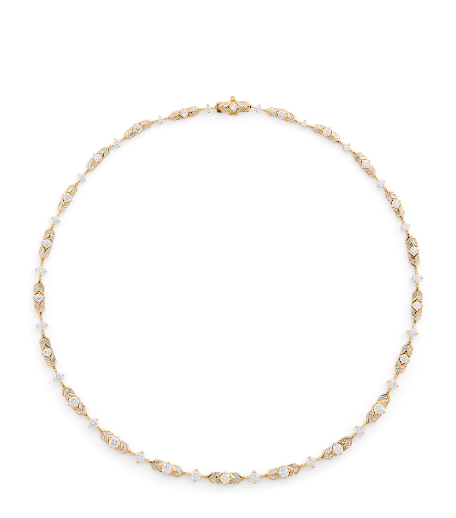 Yellow Gold and Diamond Dakota Necklace YELLOW GOLD Image 1