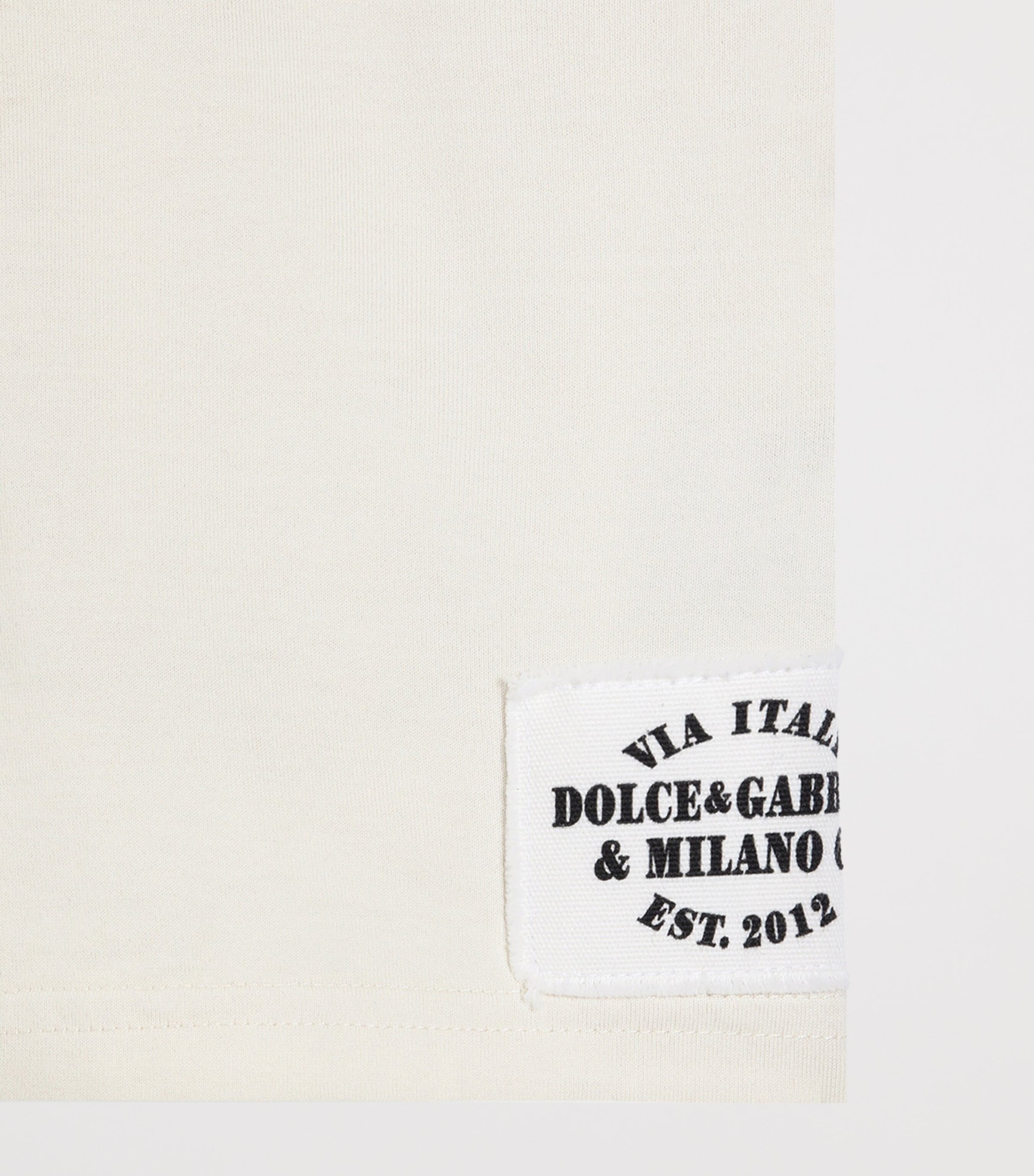 Dolce&Gabbana Kids Multi Cotton Stamp Logo T-Shirt (8-12+ Years