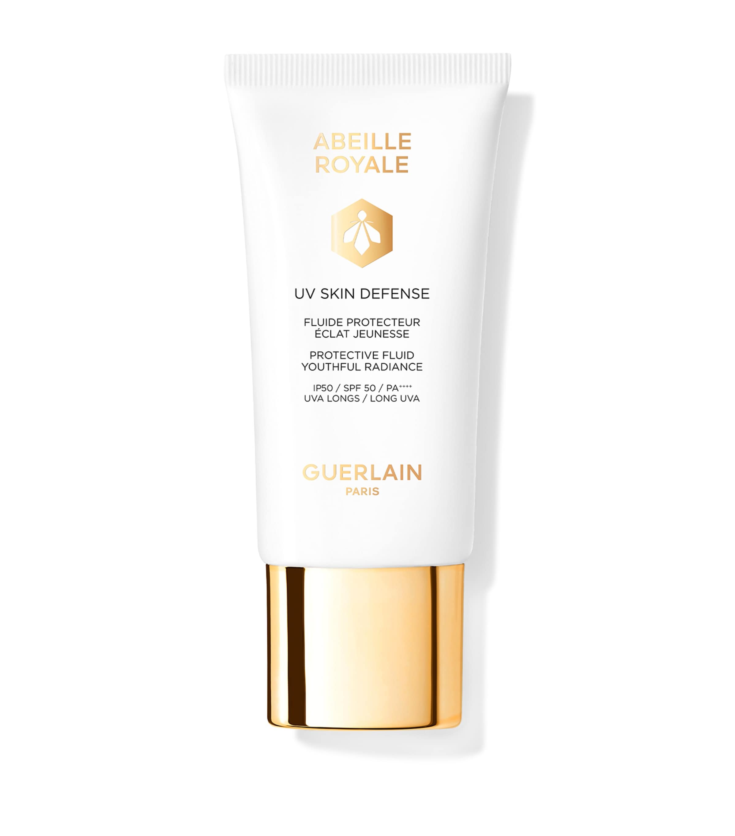 Guerlain Abeille Royale Uv Skin Defense Protective Fluid Youthful Radiance Spf 50 / Pa++++ In White