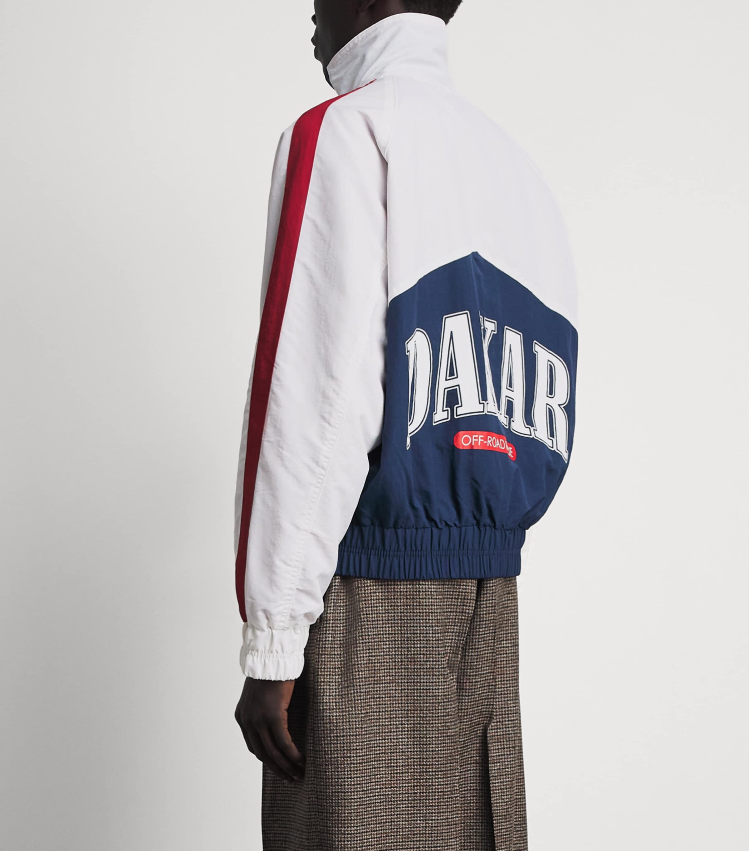 Rhude Mens Dakar Off-Road Track Jacket Cream/navy/red Image 5