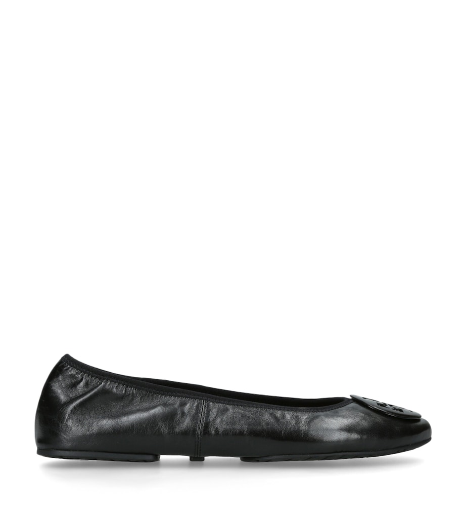 Leather Reva Travel Ballet Flats BLK/OTHER Image 1