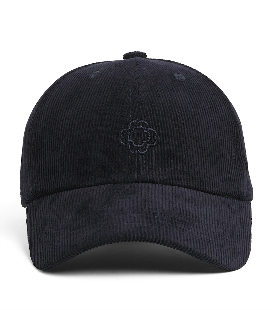 Cotton-Blend Logo Cap NAVY Image 1