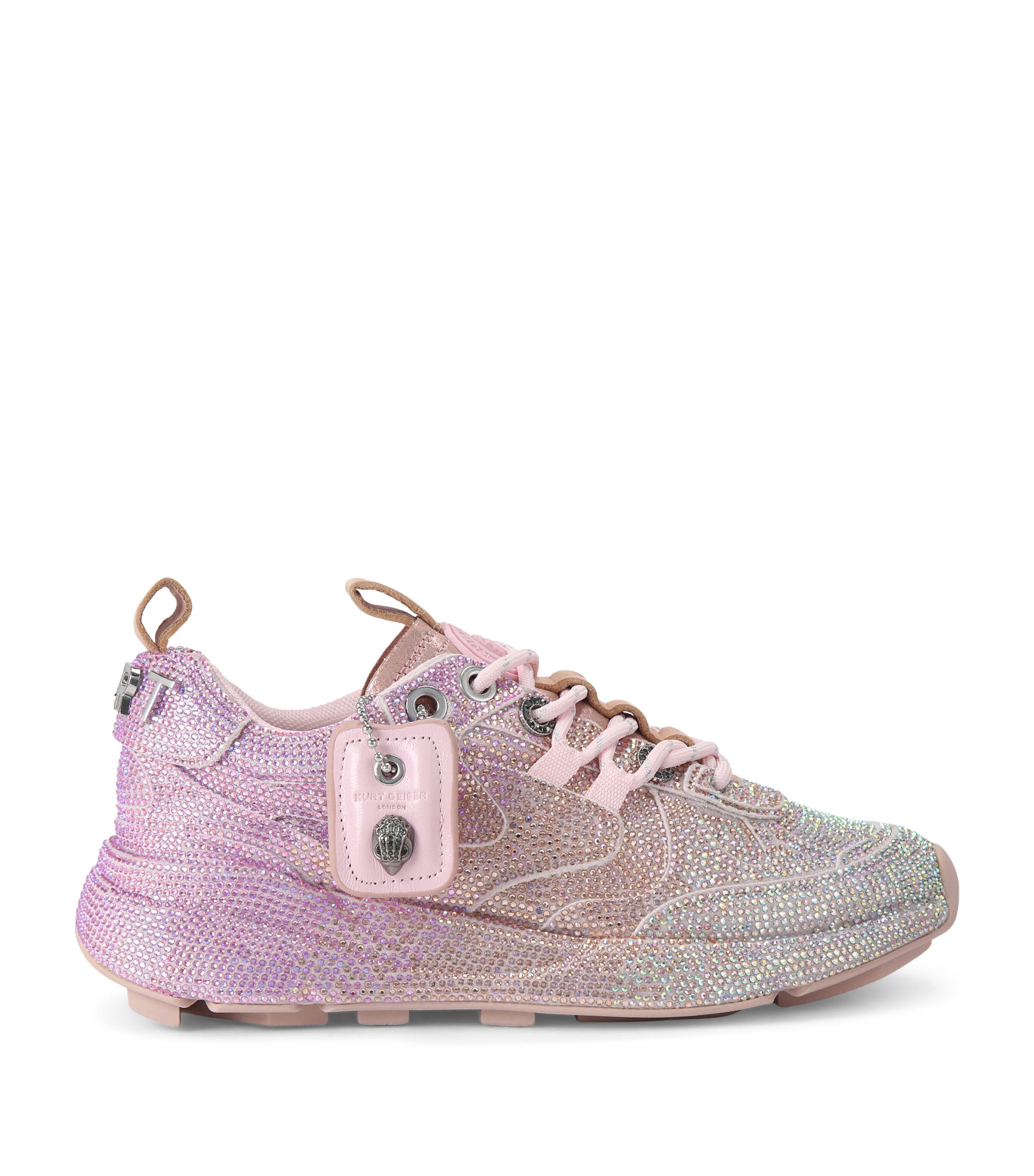 Kurt Geiger London Crystal Kurt Runner Sneakers Pink Comb Image 1