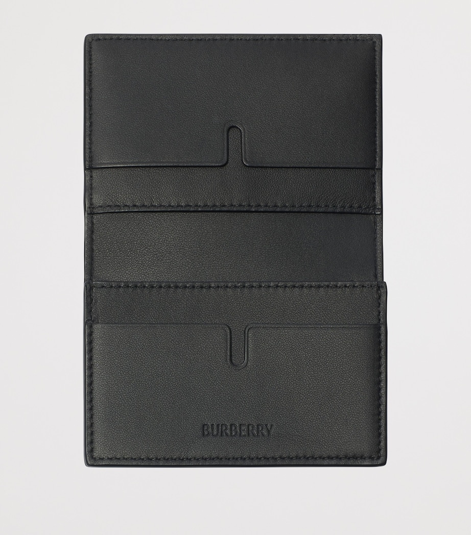 Check Bifold Card Holder NAVY Image 3