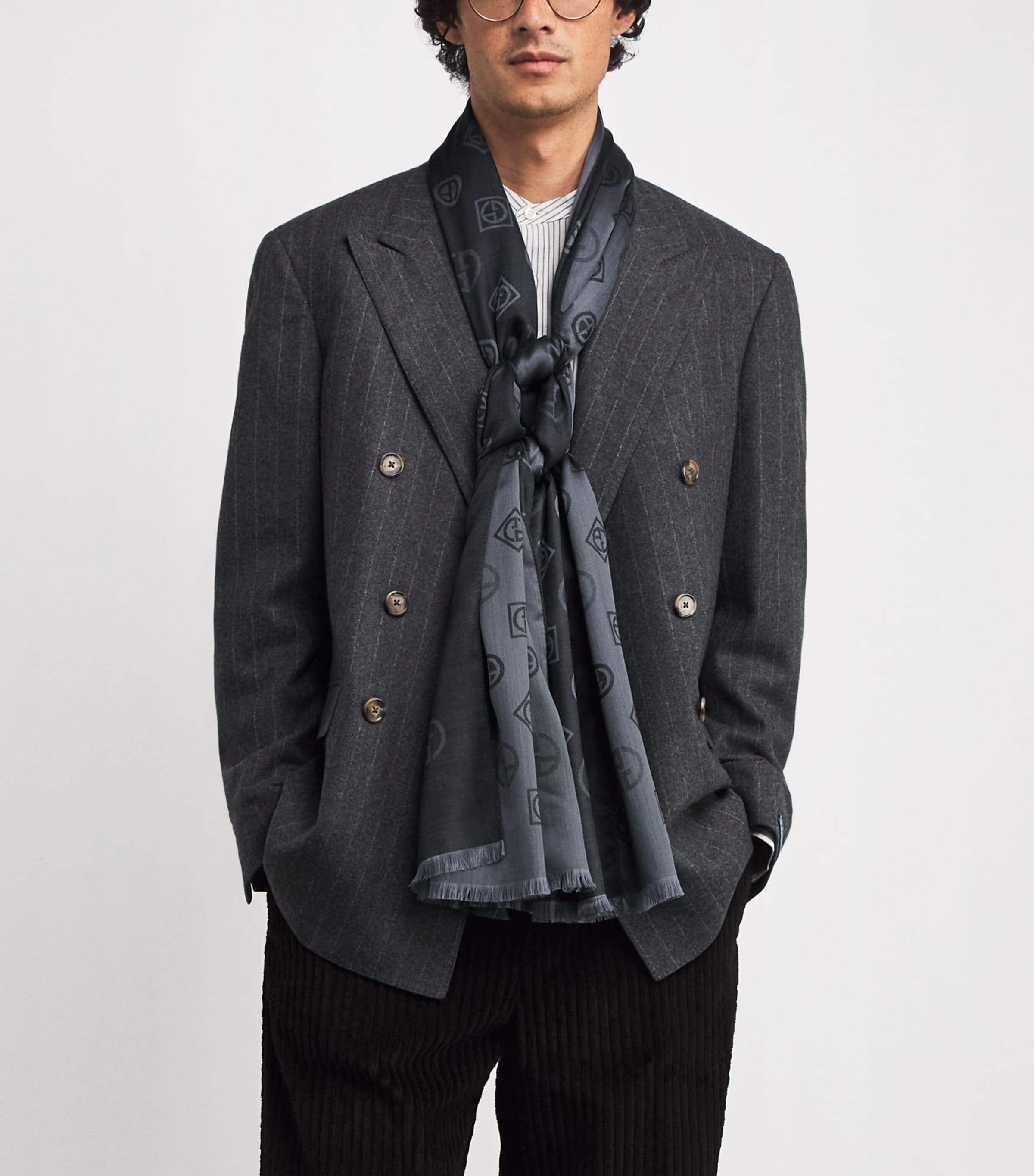 Silk Jacquard Stole Scarf FC027 Image 2