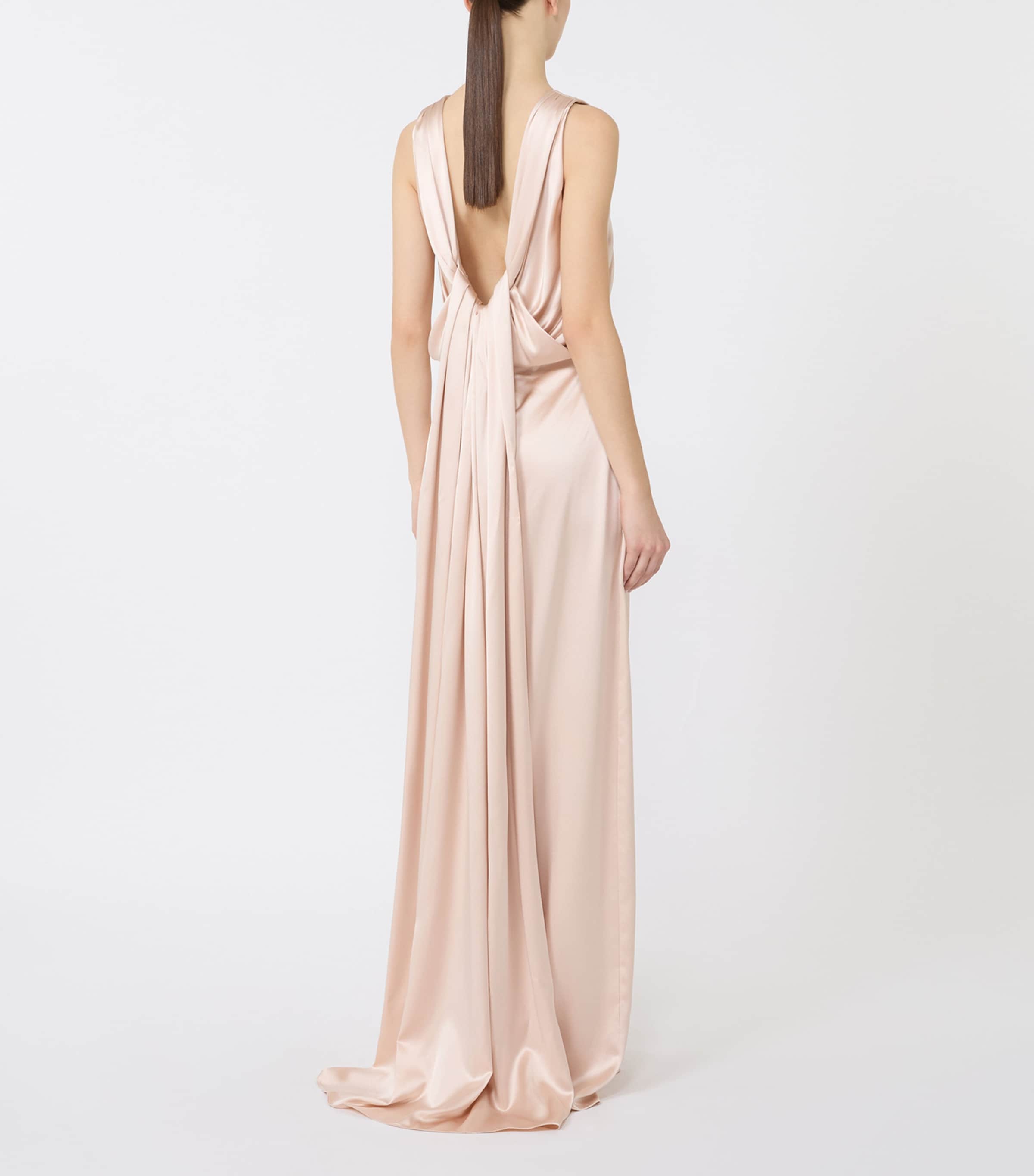 Max Mara Womens Silk Maxi Dress Powder Image 3