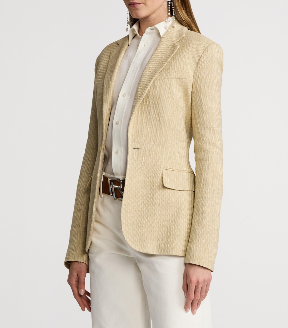 Lace-Up Safia Blazer LIGHT TAN MULTI Image 6
