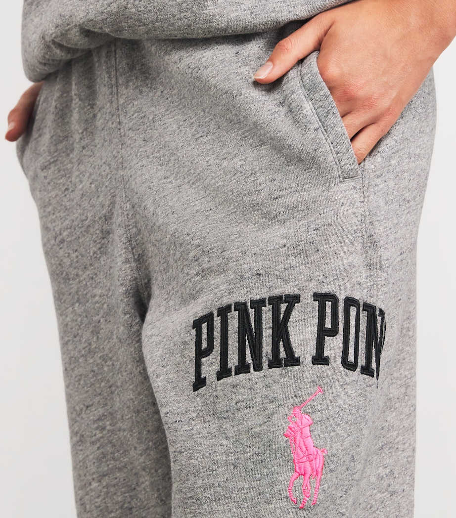 Cotton-Blend Pink Pony Sweatpants DARK VINTAGE HEATHER Image 6