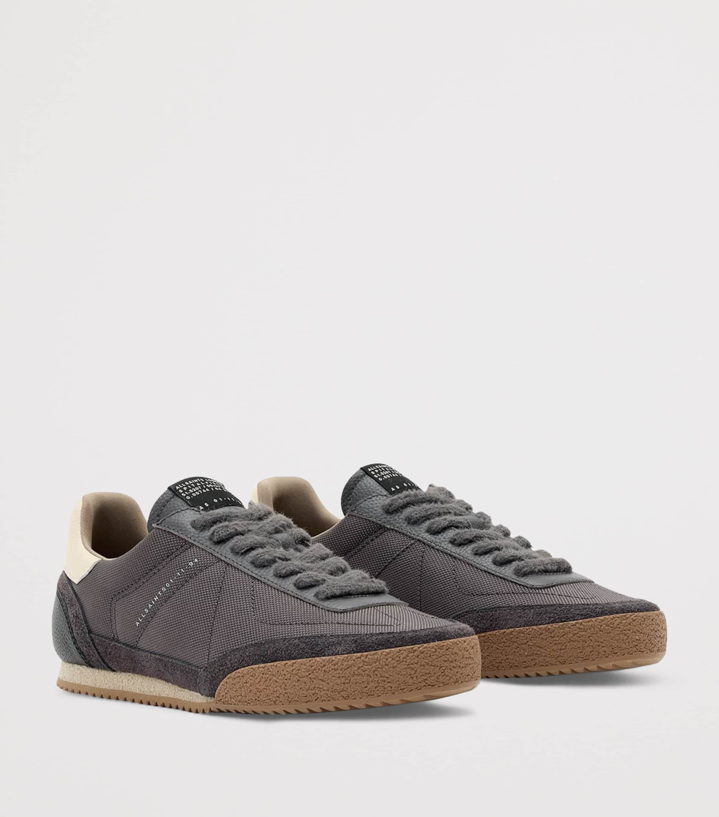 Leather Harri Low-Top Sneakers CHARCOAL GREY/GUM Image 2