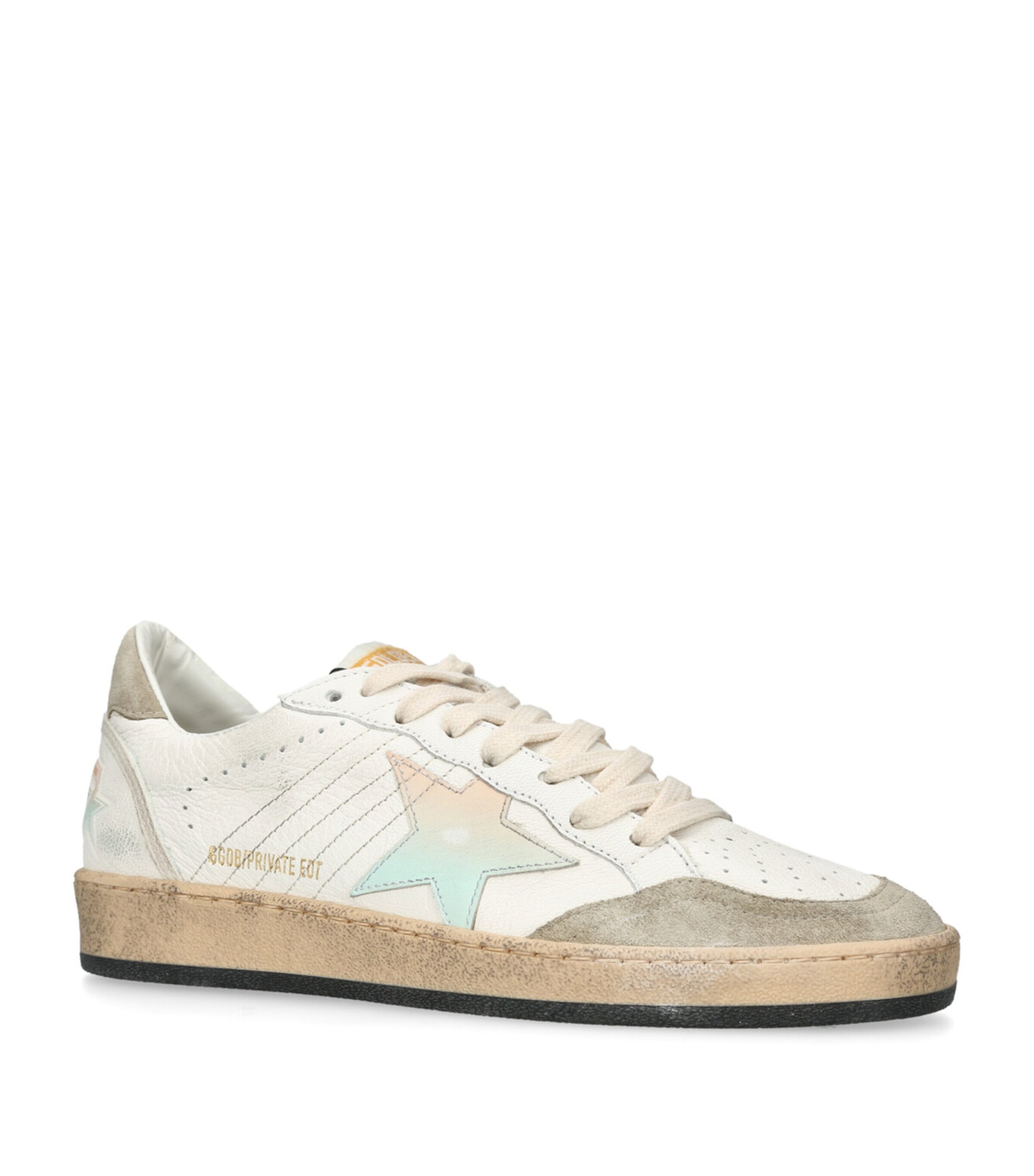 Golden Goose Leather Ballstar Low-Top Sneakers Other Image 3