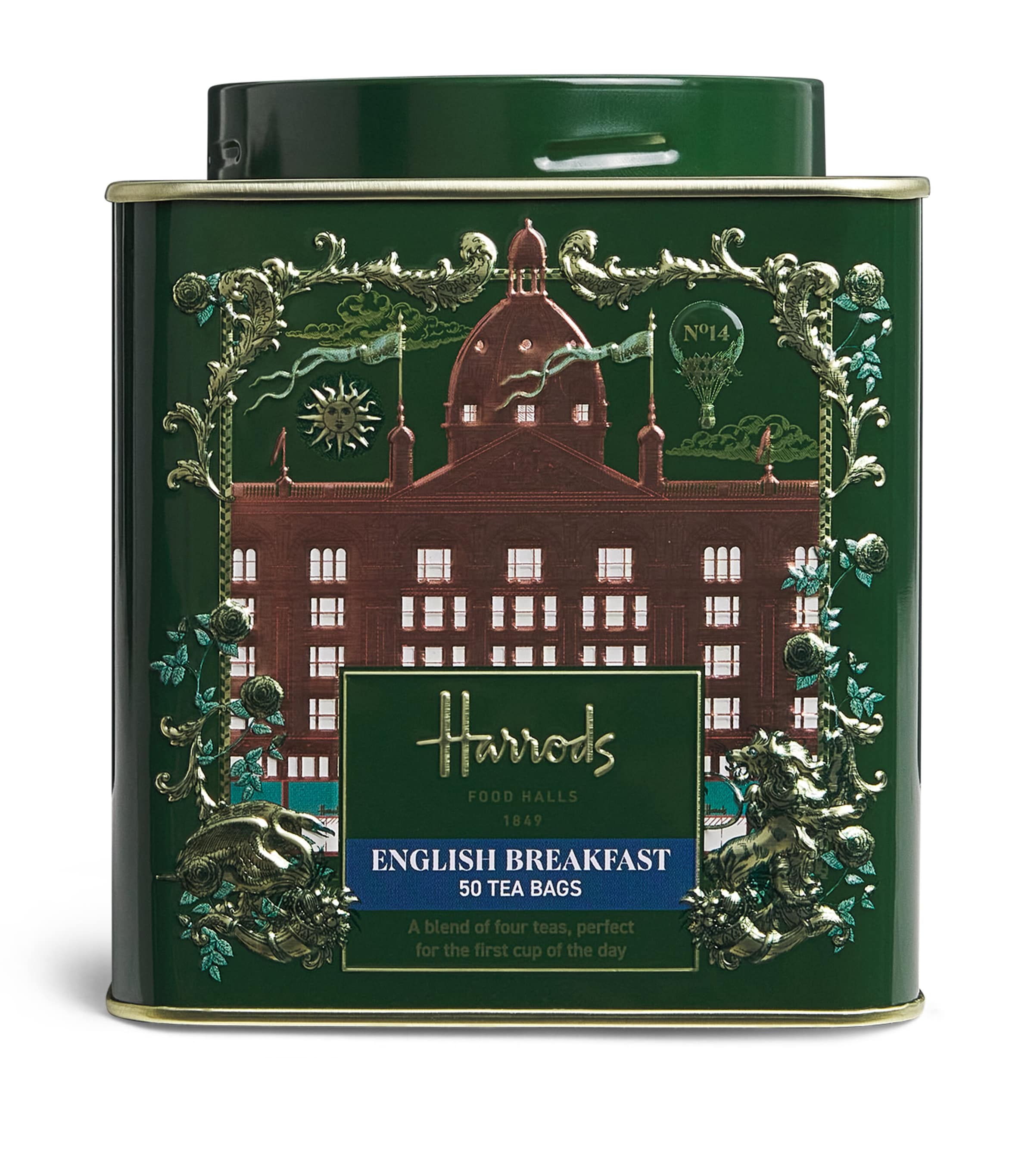 Harrods English Breakfast Tin (50 Tea Bags) | Harrods US